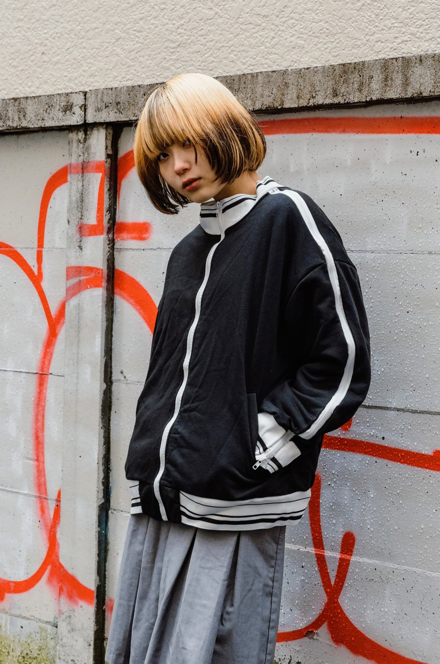 ジップアップトラックジャケット DPA20192