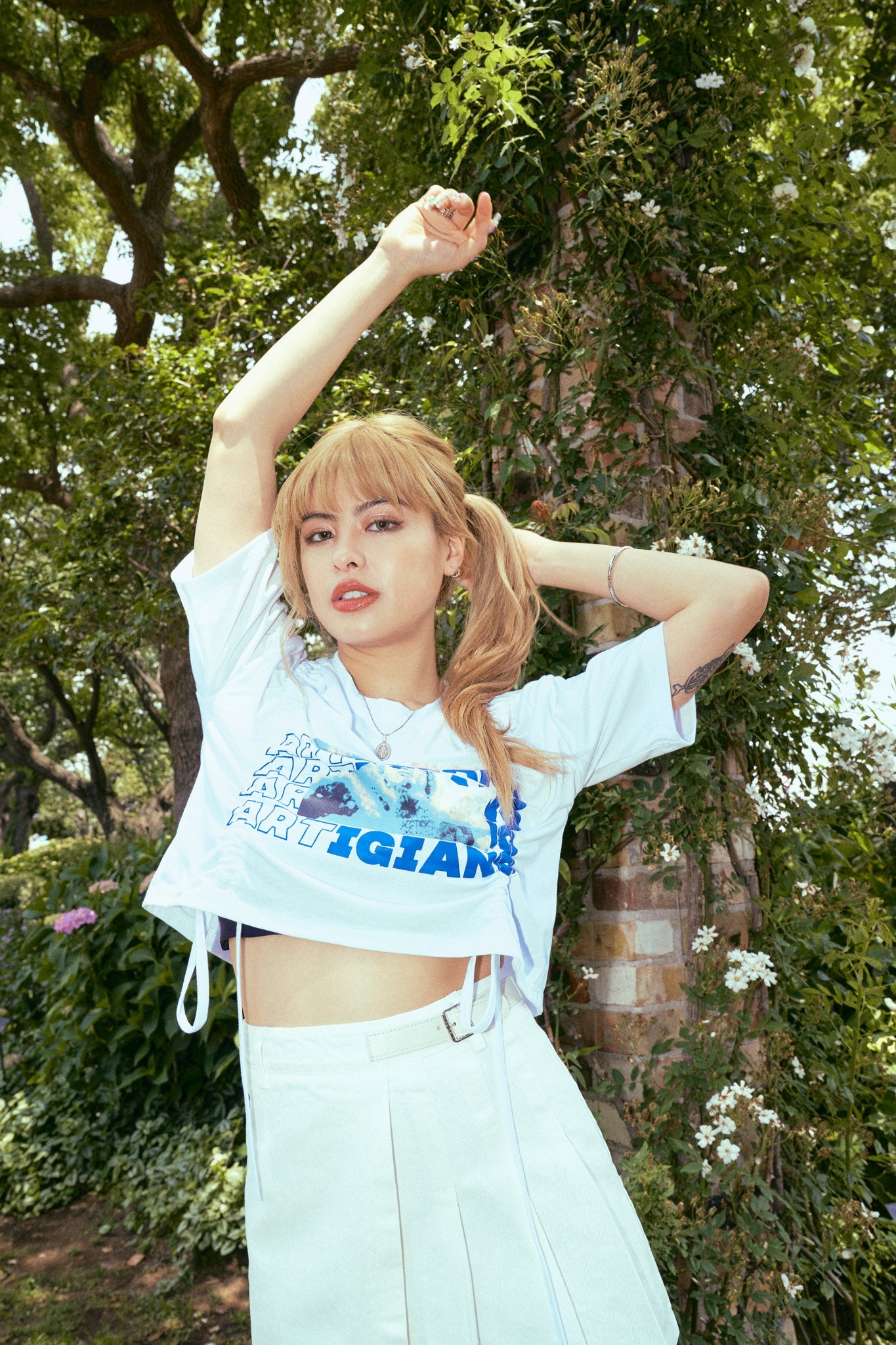 シャーリングデザインミニTシャツ DAA02181