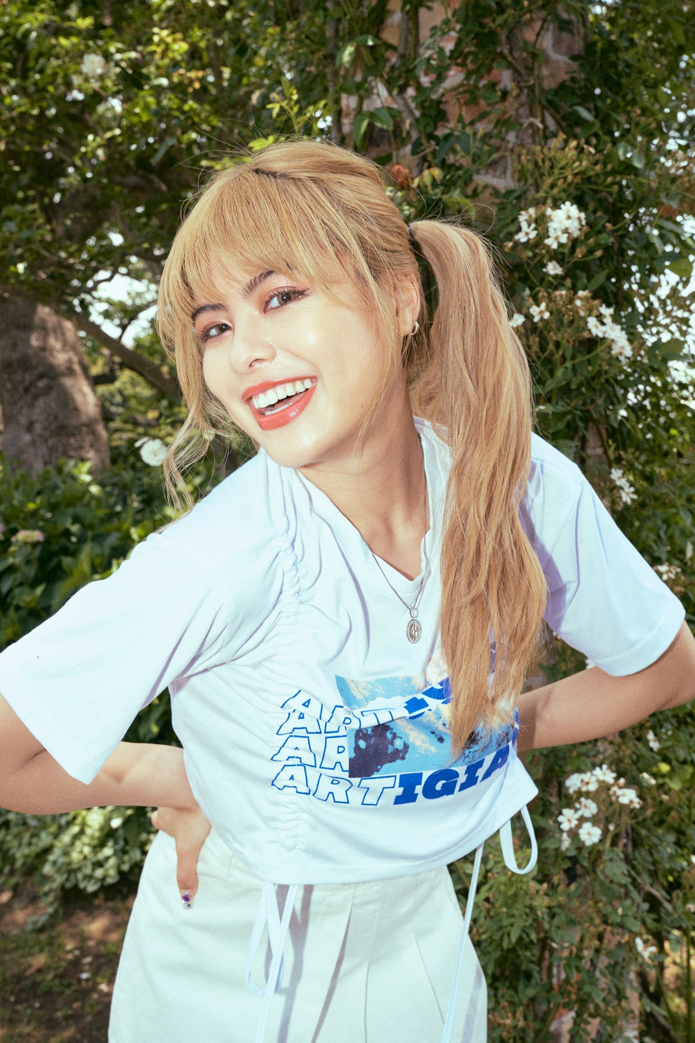 シャーリングデザインミニTシャツ DAA02181