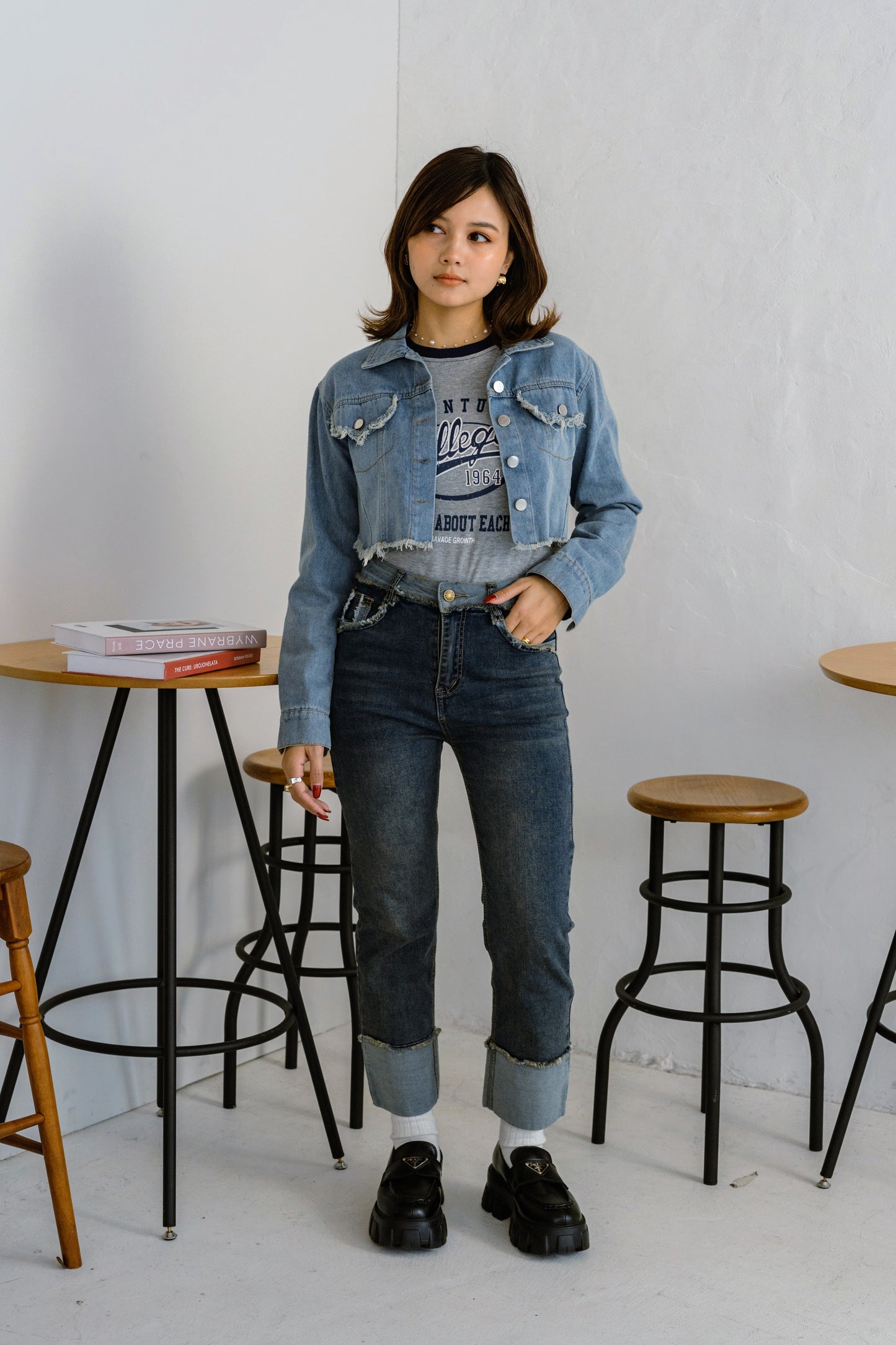 クロップドデニムジャケット DPB25044