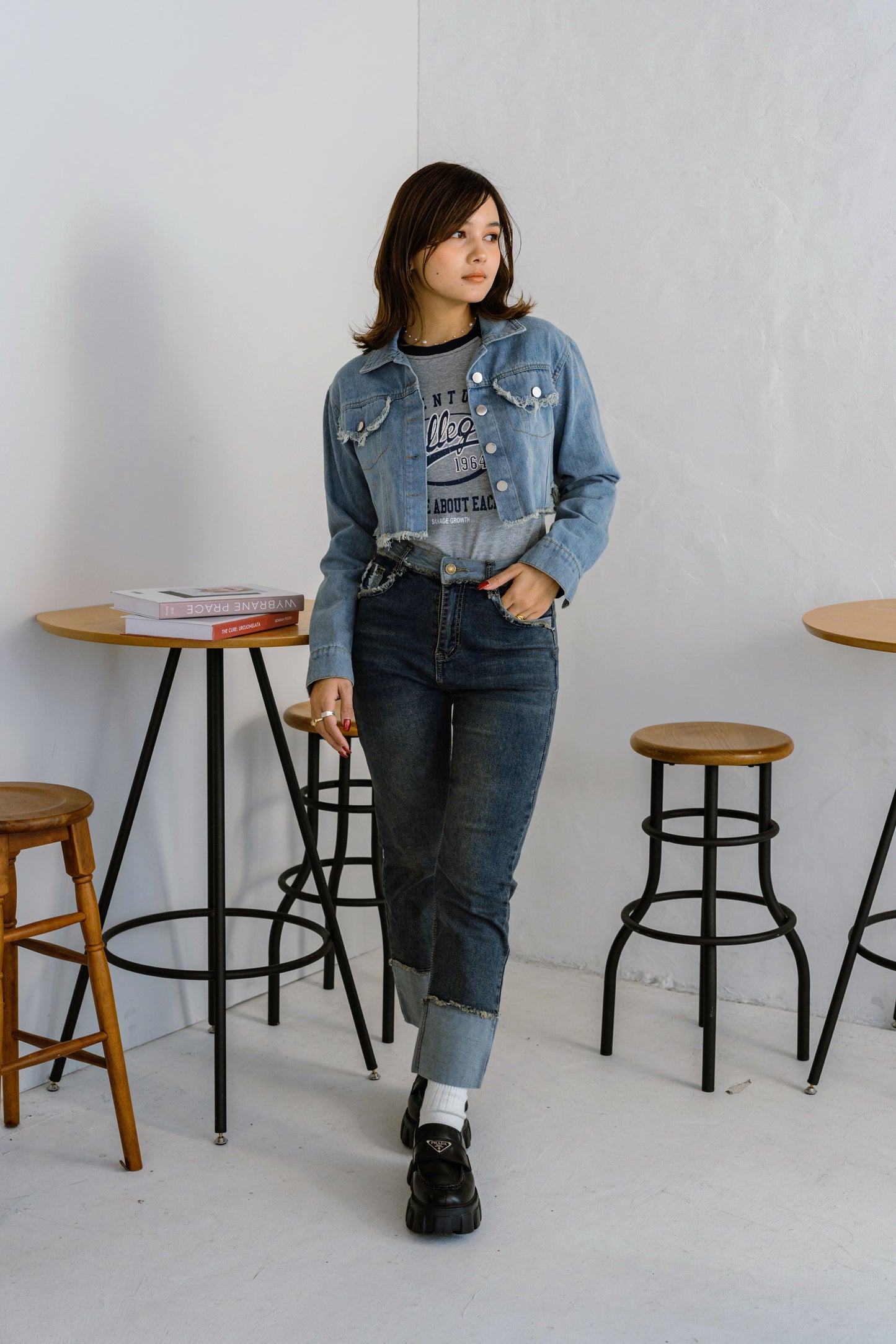 クロップドデニムジャケット DPB25044