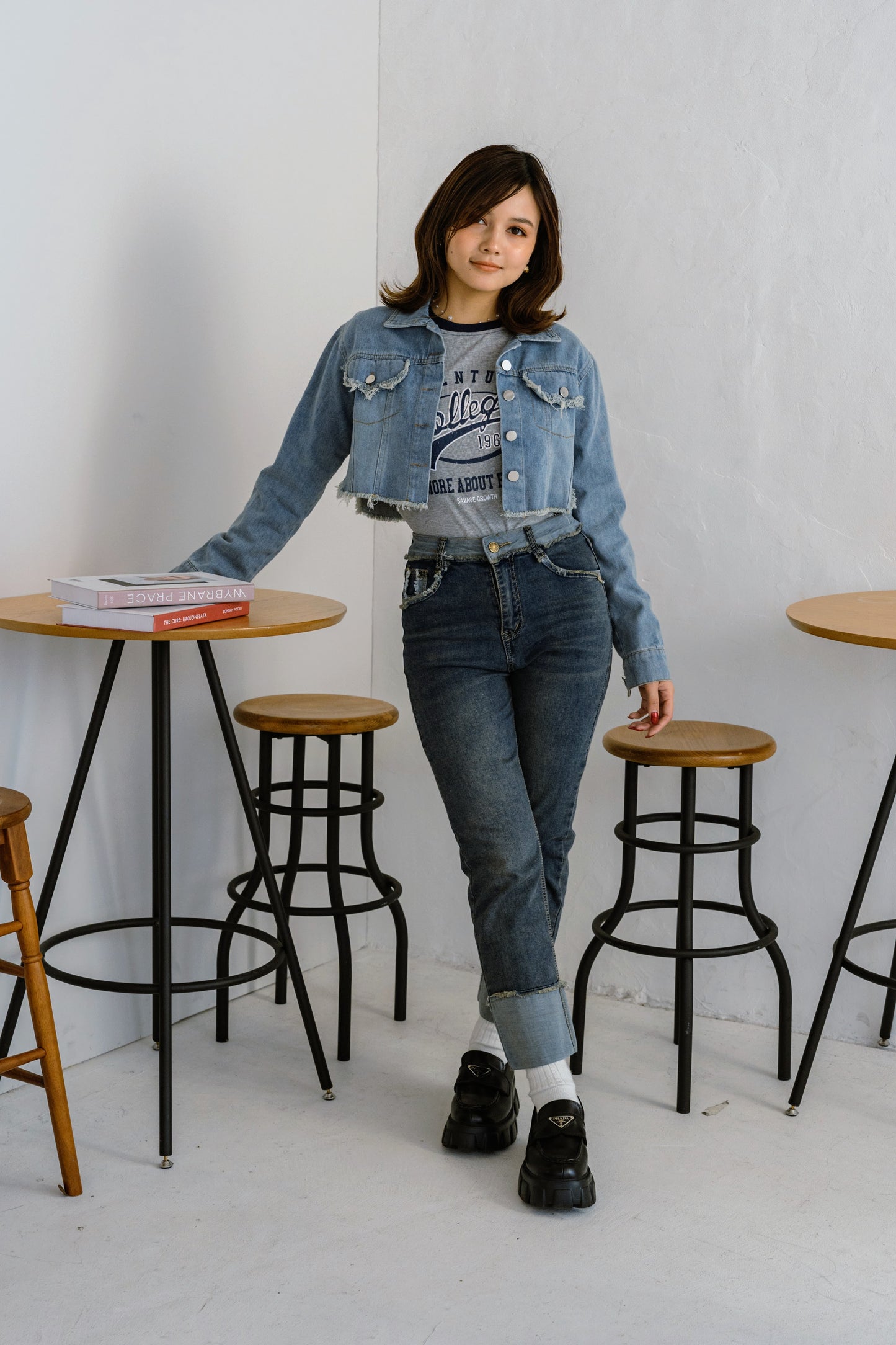 クロップドデニムジャケット DPB25044