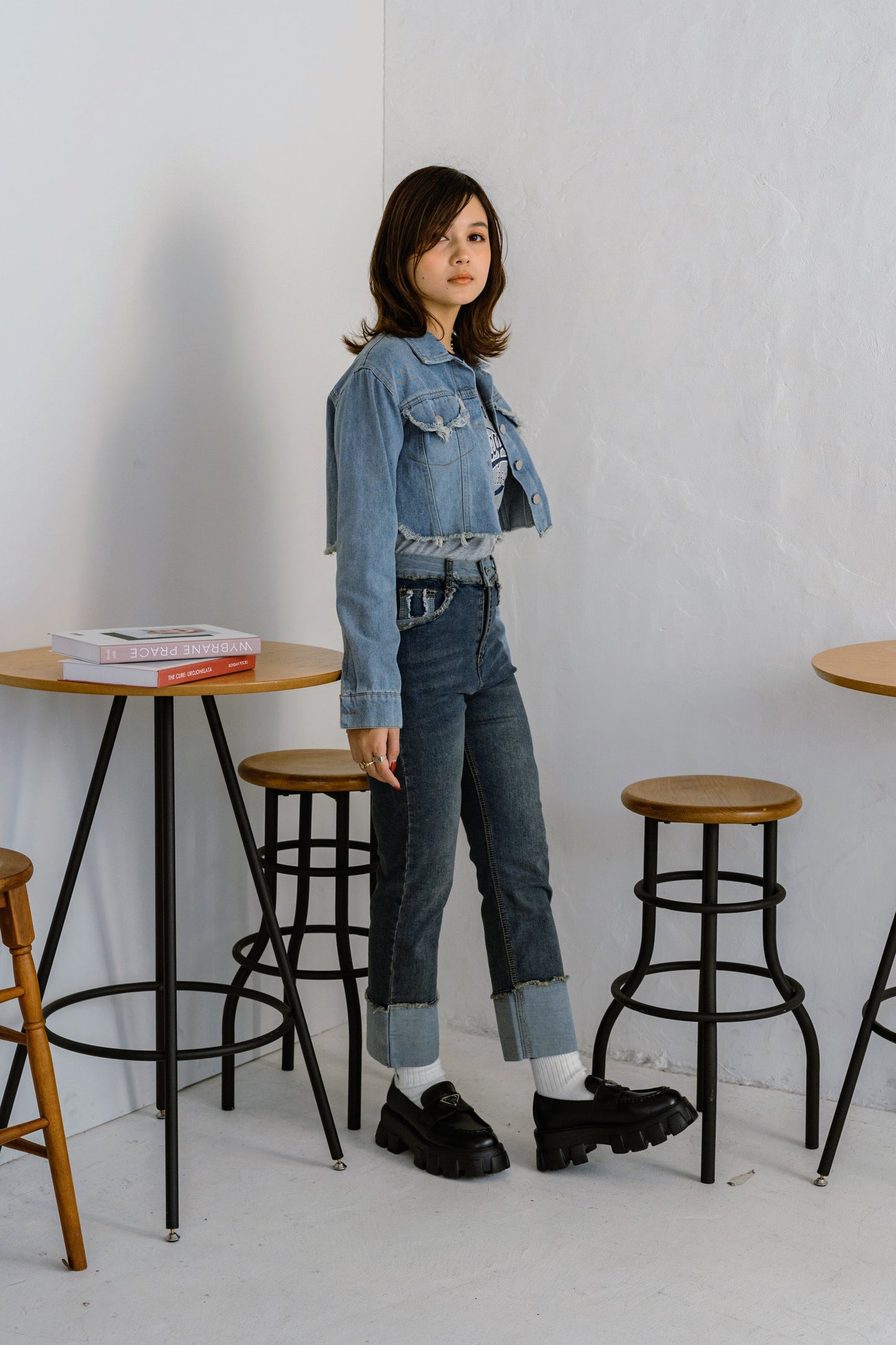 クロップドデニムジャケット DPB25044