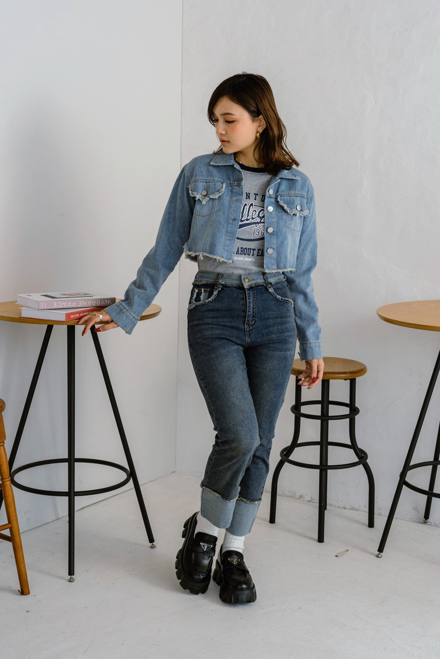 クロップドデニムジャケット DPB25044