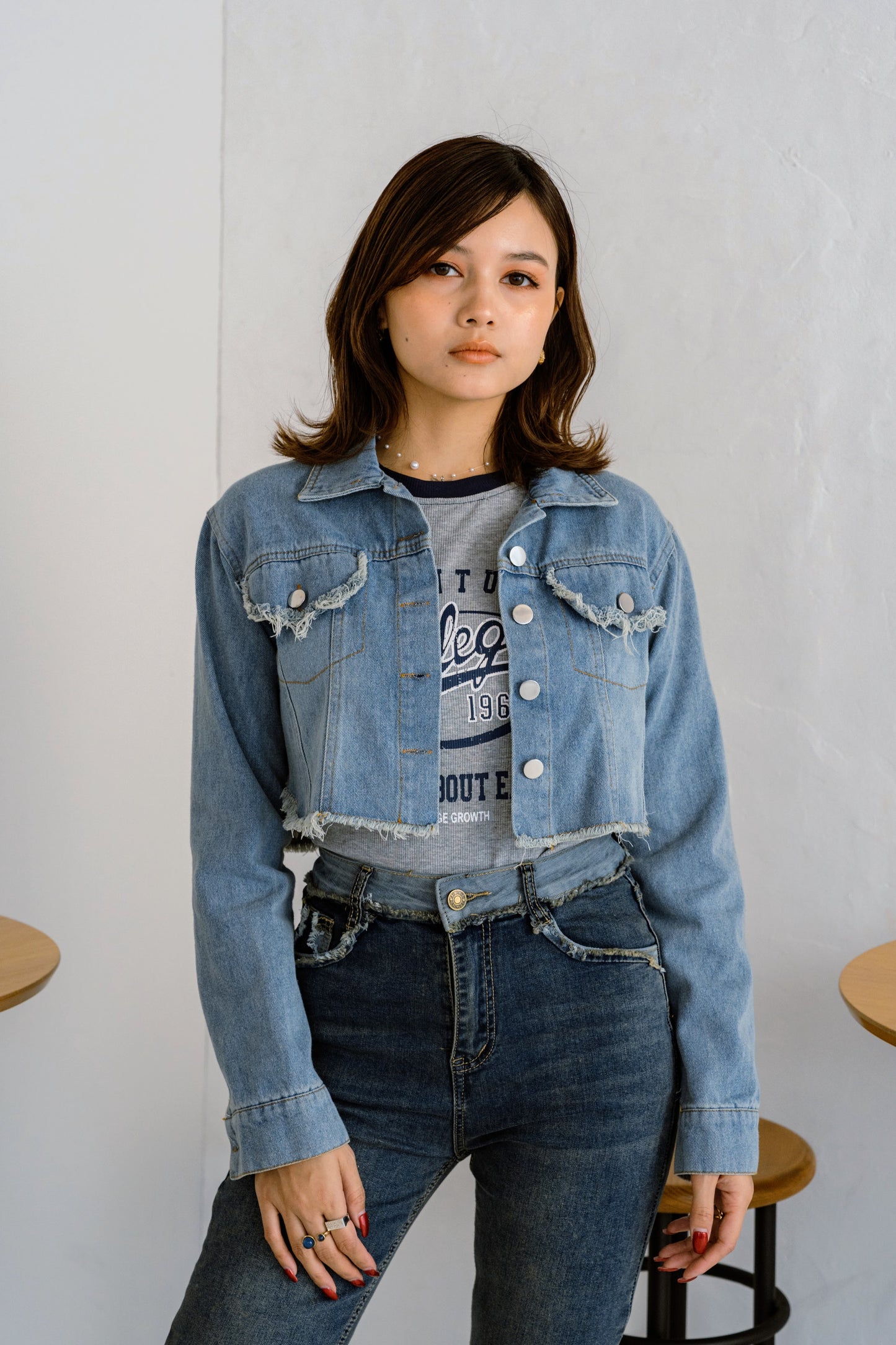 クロップドデニムジャケット DPB25044