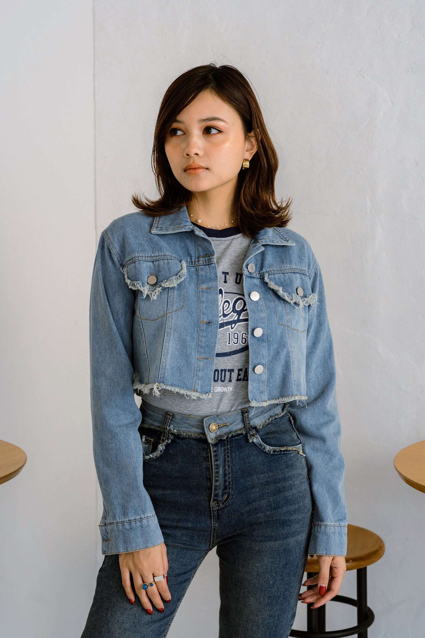 クロップドデニムジャケット DPB25044