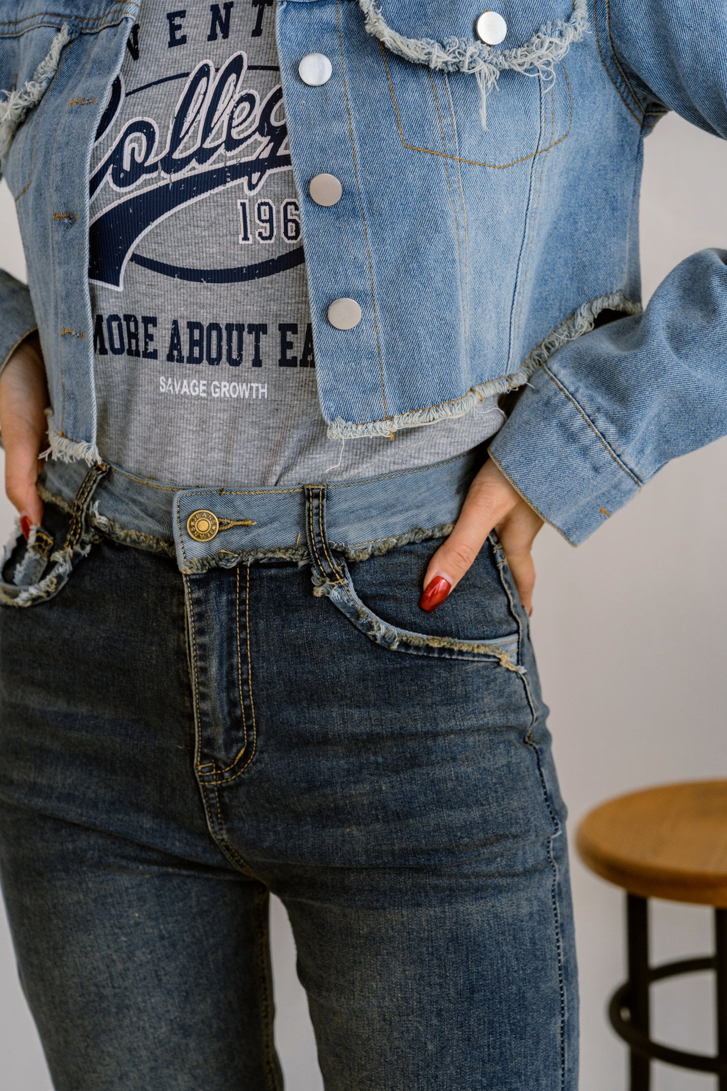 クロップドデニムジャケット DPB25044