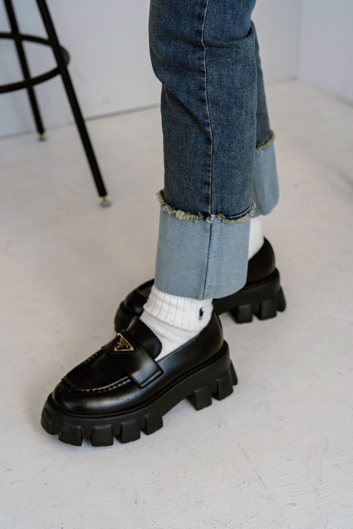 ロールアップデザインデニムパンツ DPB25030