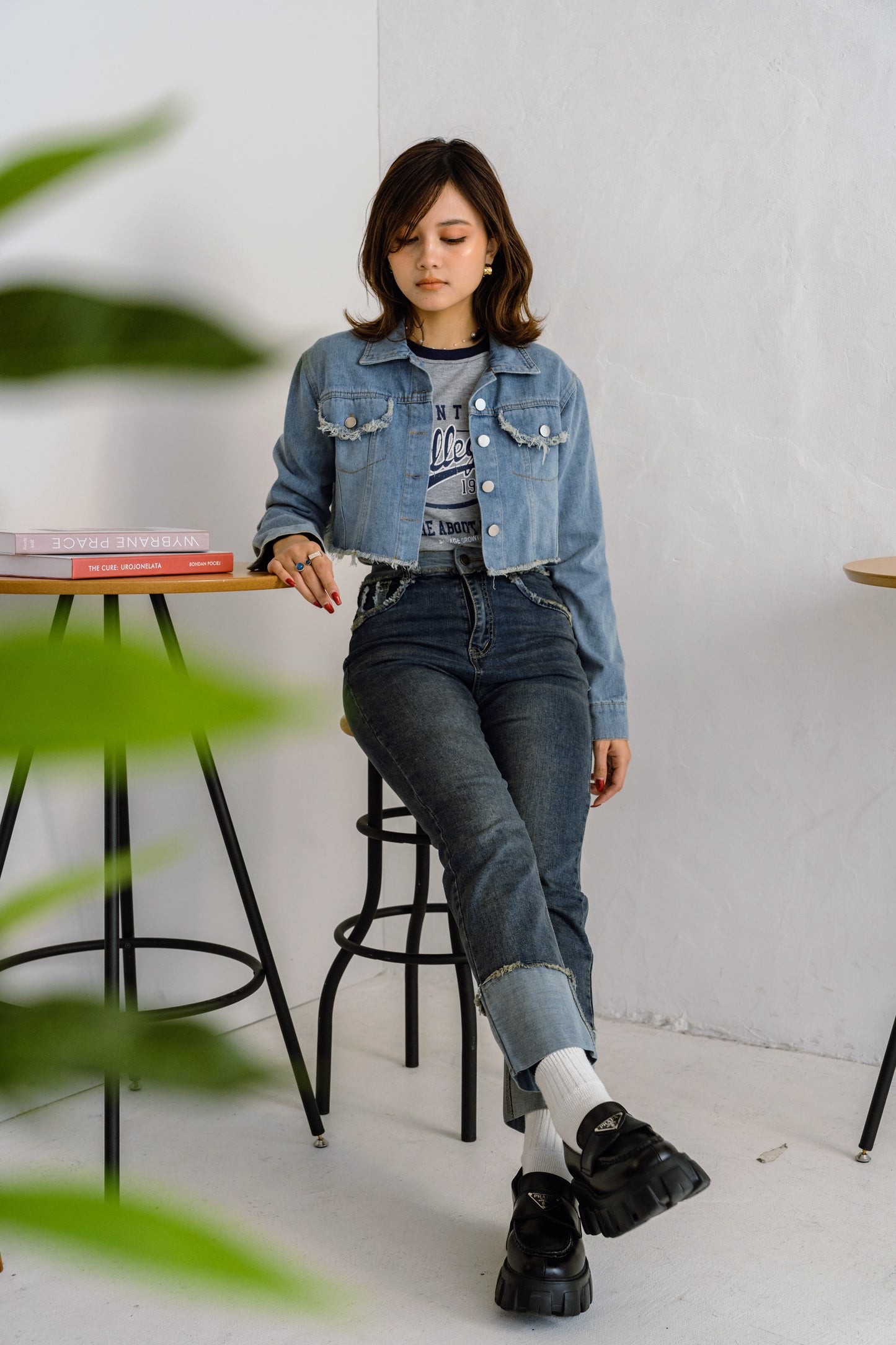 クロップドデニムジャケット DPB25044