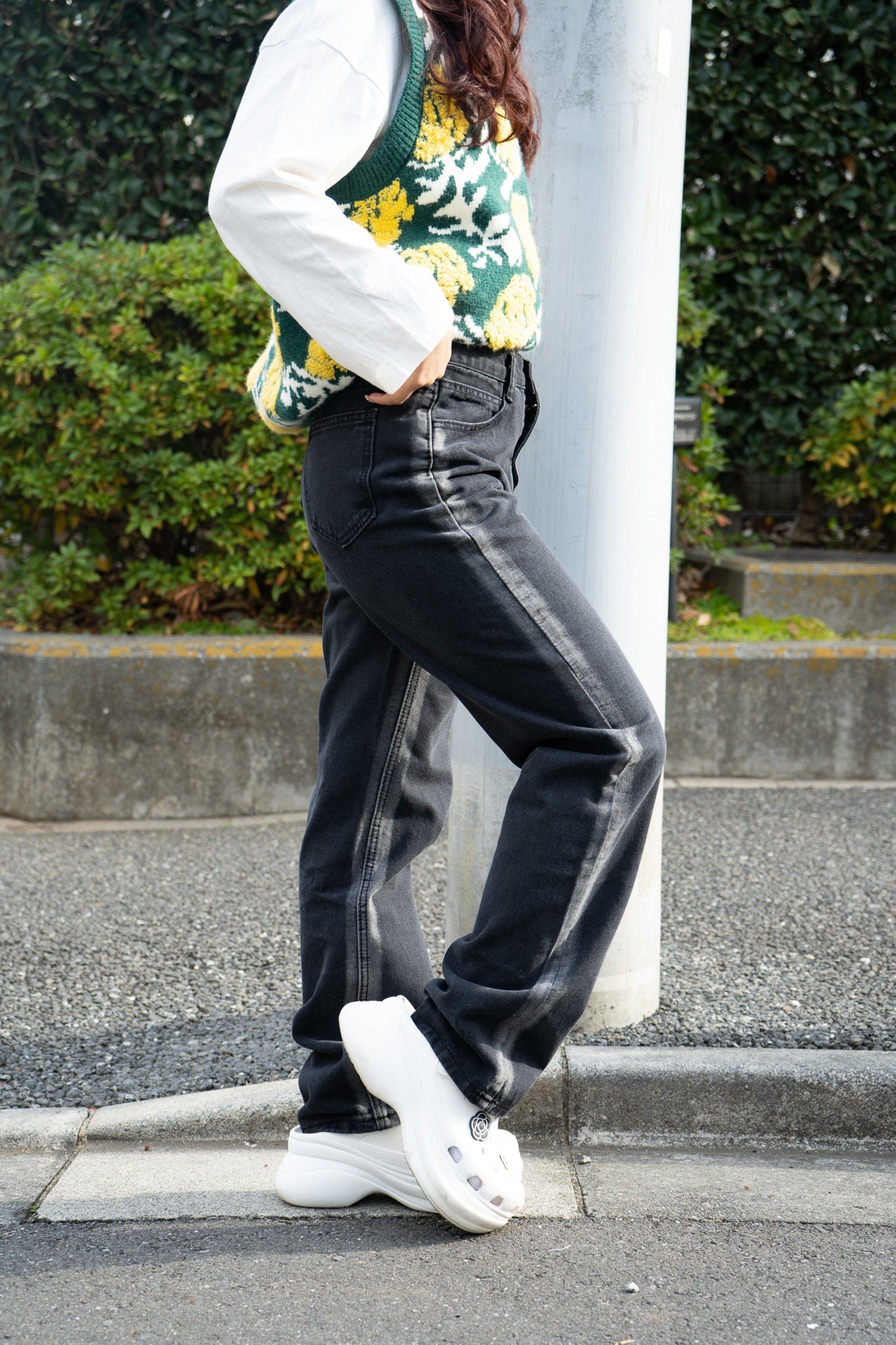 ルーズハイウエストデザインパンツ DAA03752
