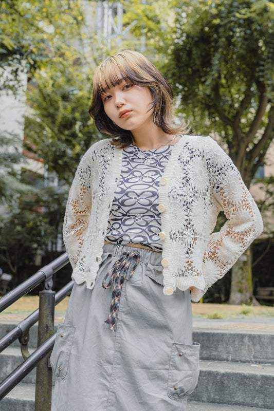 メッシュフラワーニット DPA20151