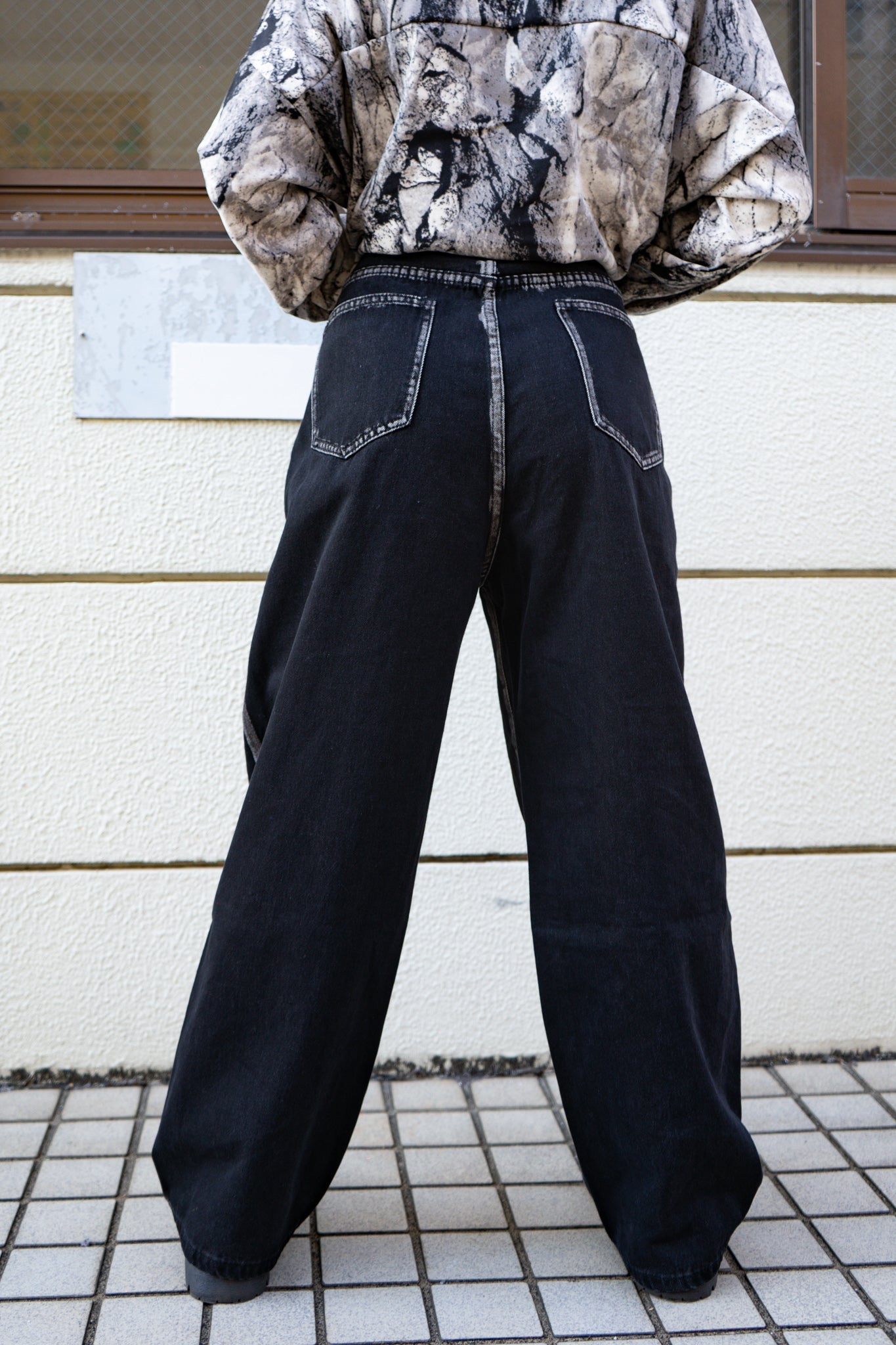 ホックペイントデザインパンツ DAA03731