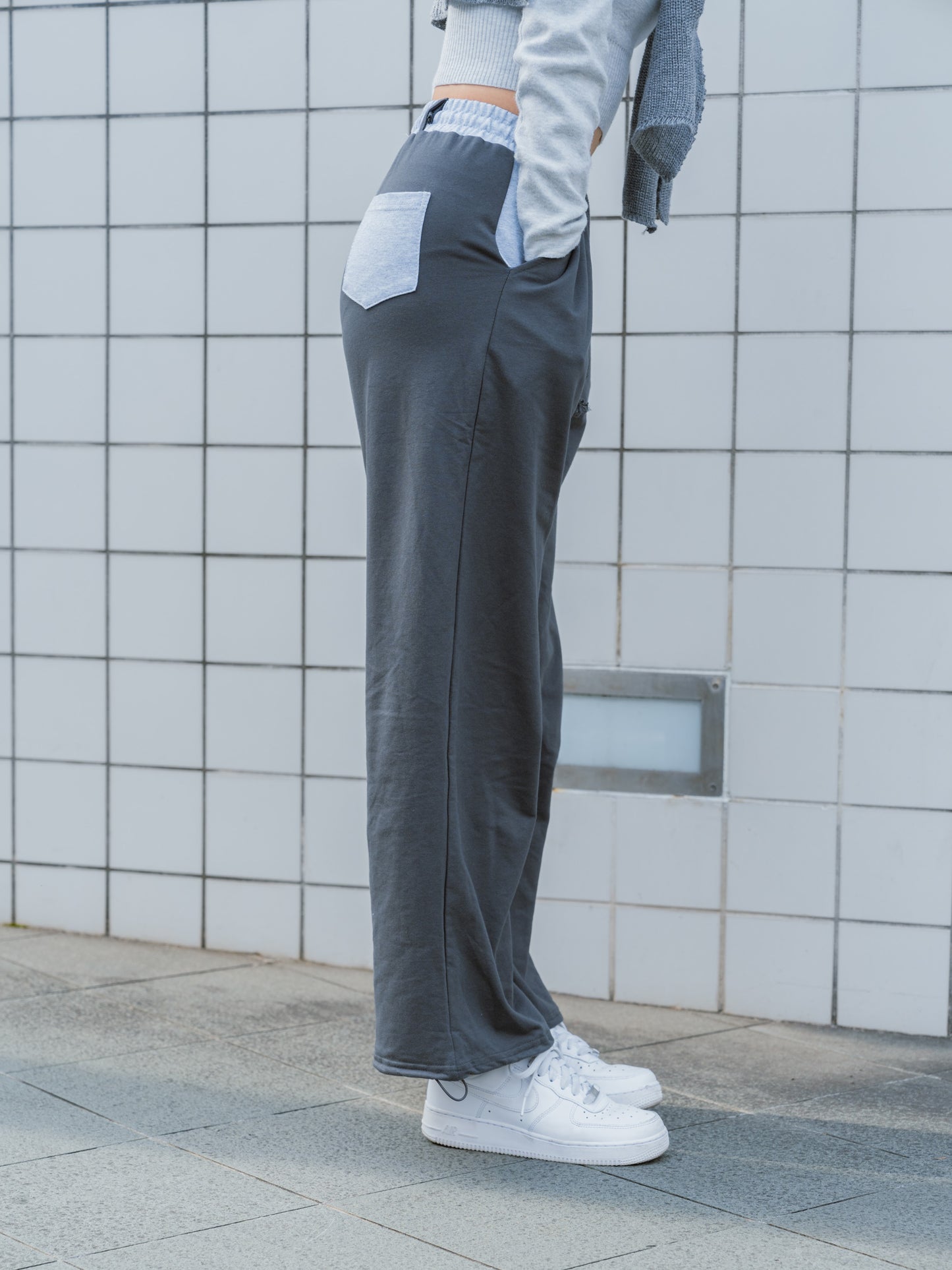 ポイントバイカラースウェットパンツ DPB11089