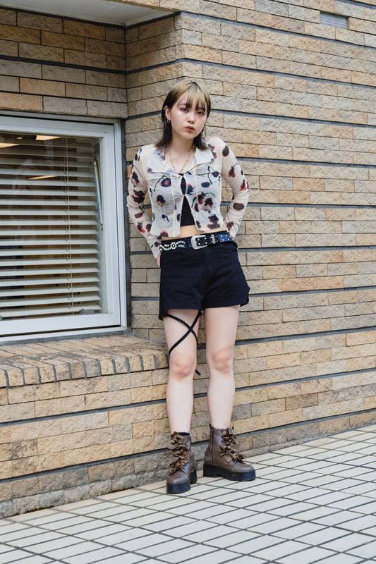 フラワーメッシュトップス DPA20110