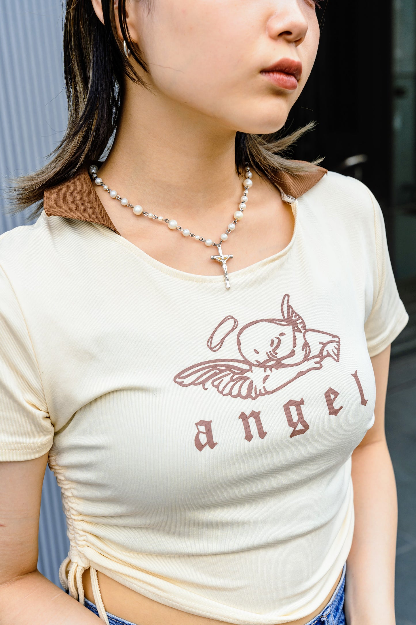 エンジェルレースアップTシャツ DPA20113