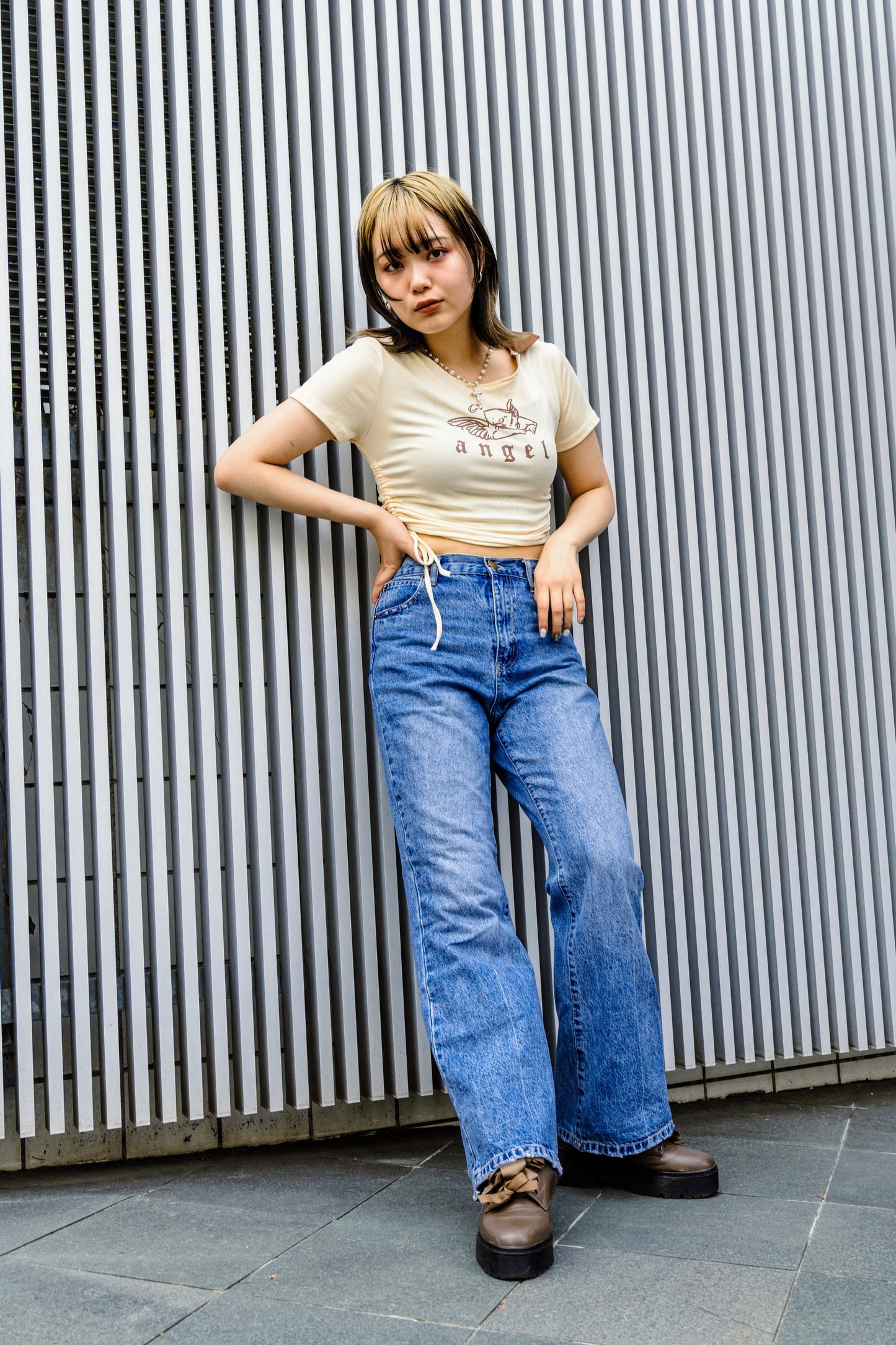 エンジェルレースアップTシャツ DPA20113