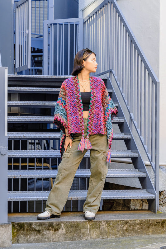 カラフルポンチョ DPB19058