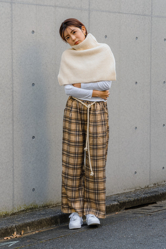 リブポンチョマフラー DPB11066