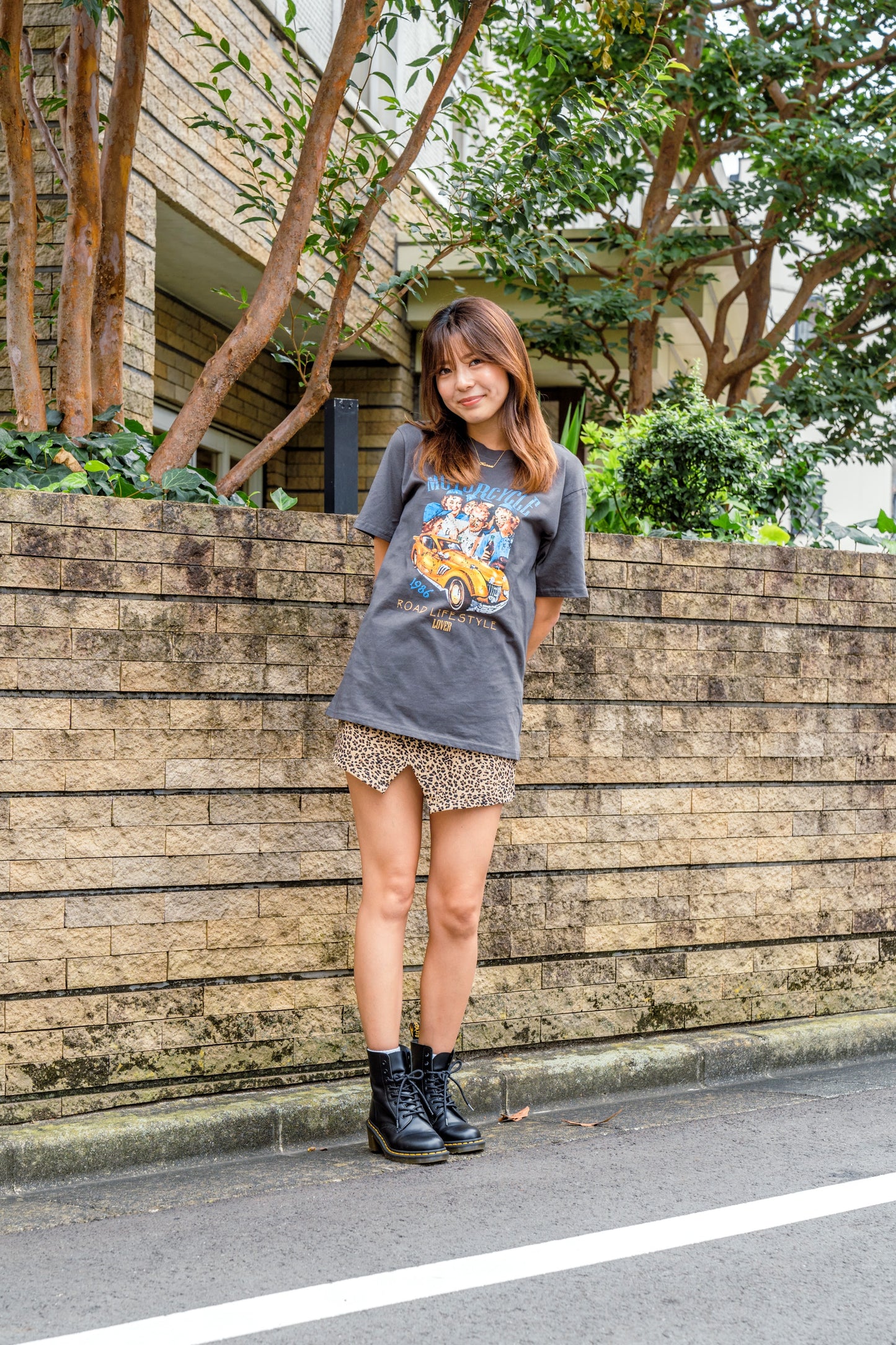 モトサイクルプリントTシャツ DPB11026