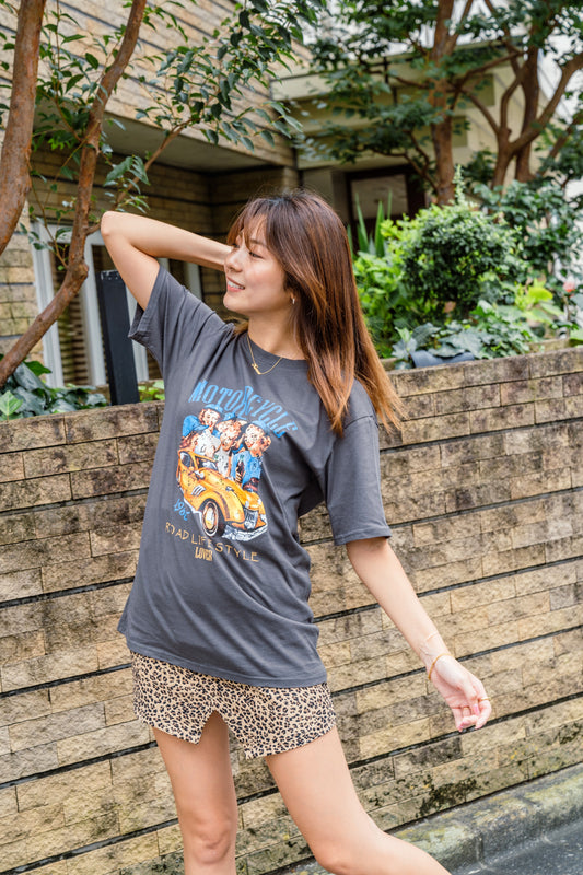 モトサイクルプリントTシャツ DPB11026