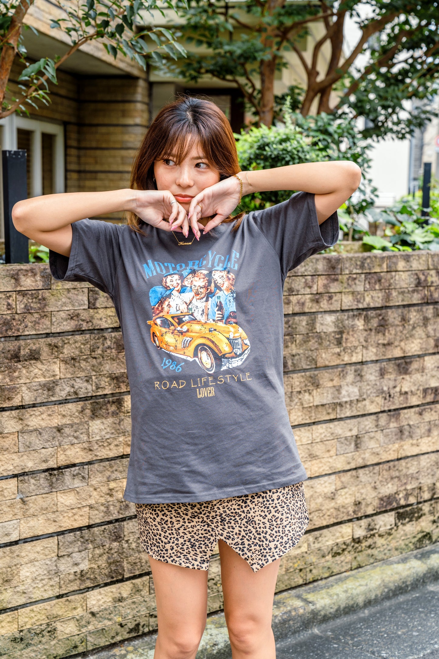 モトサイクルプリントTシャツ DPB11026