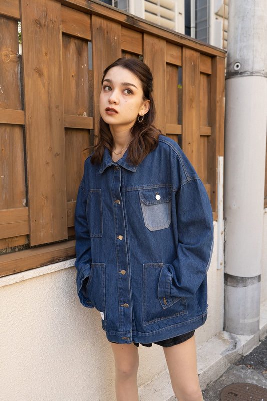 オーバーデザインデニムジャケット DPB71121