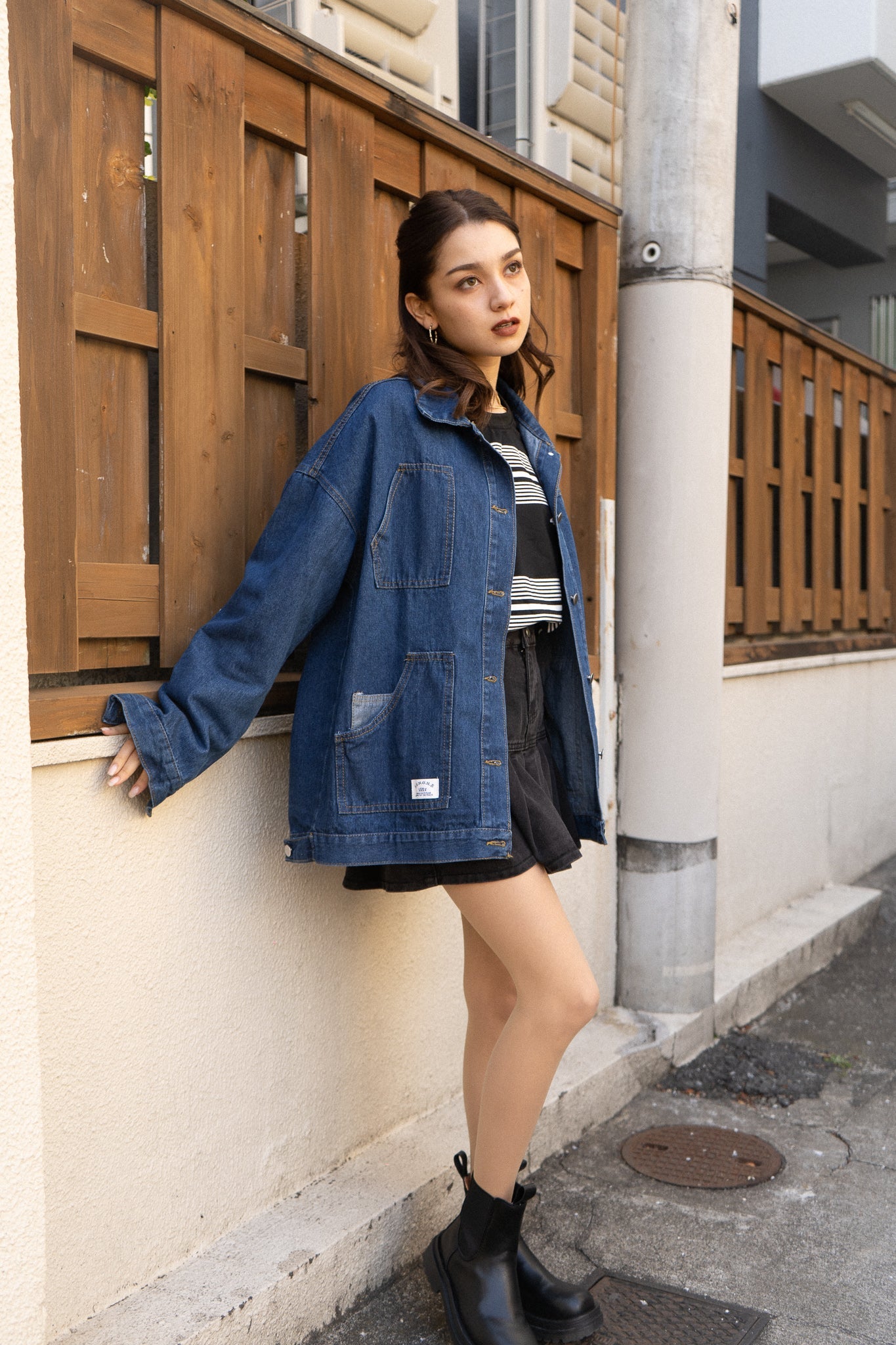 オーバーデザインデニムジャケット DPB71121