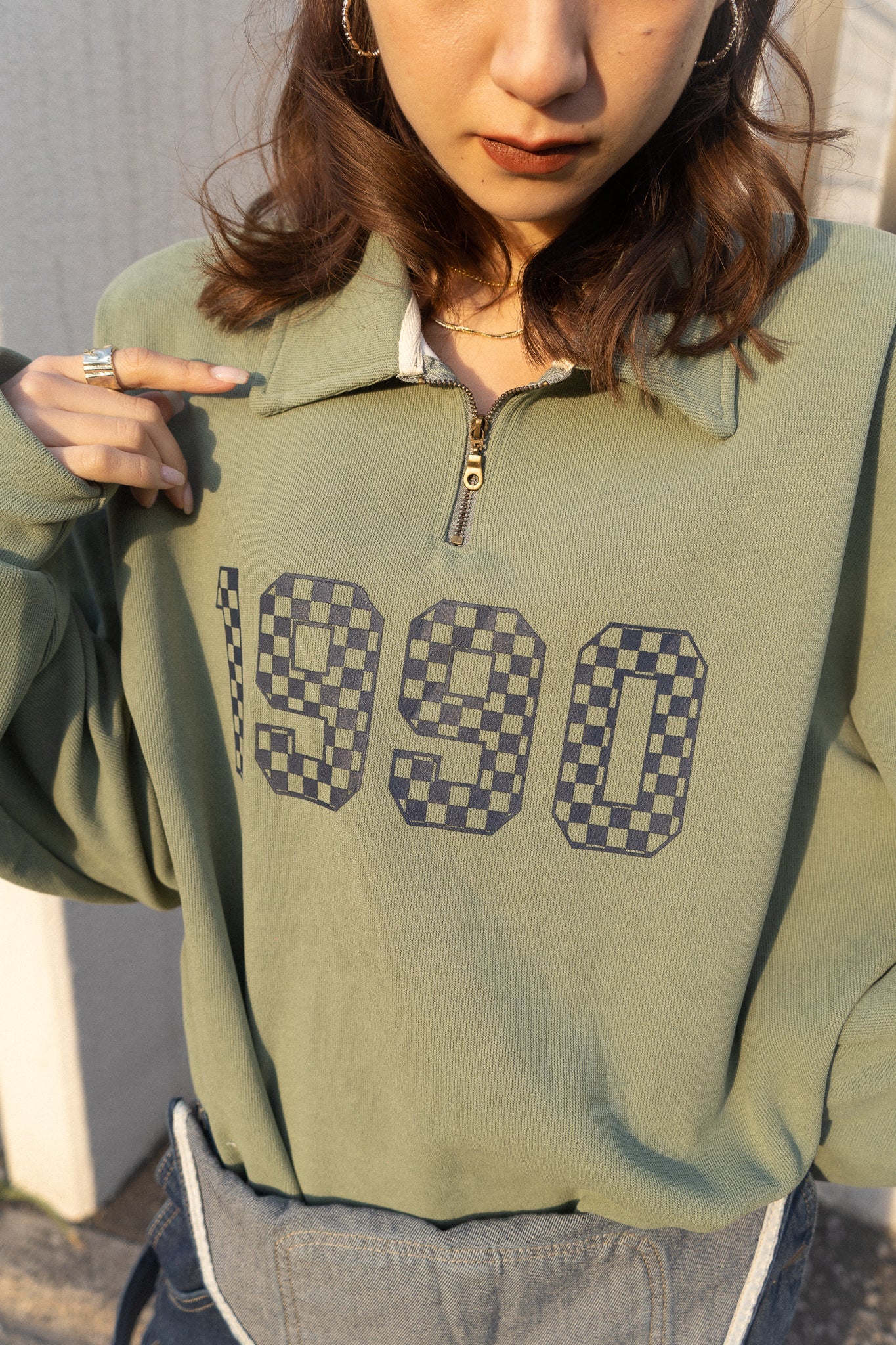 1990ハーフジップトップス DAA03840