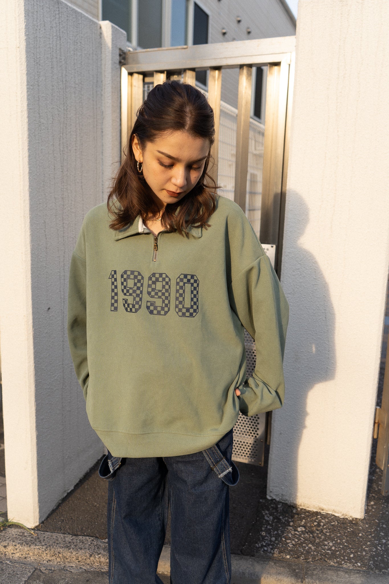 1990ハーフジップトップス DAA03840