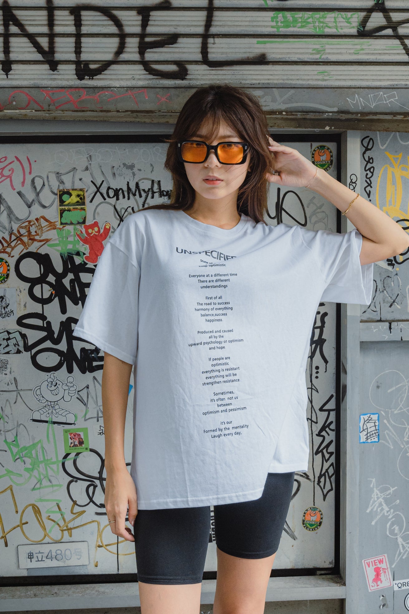 ビッグシルエットテキストTシャツ DPB11018
