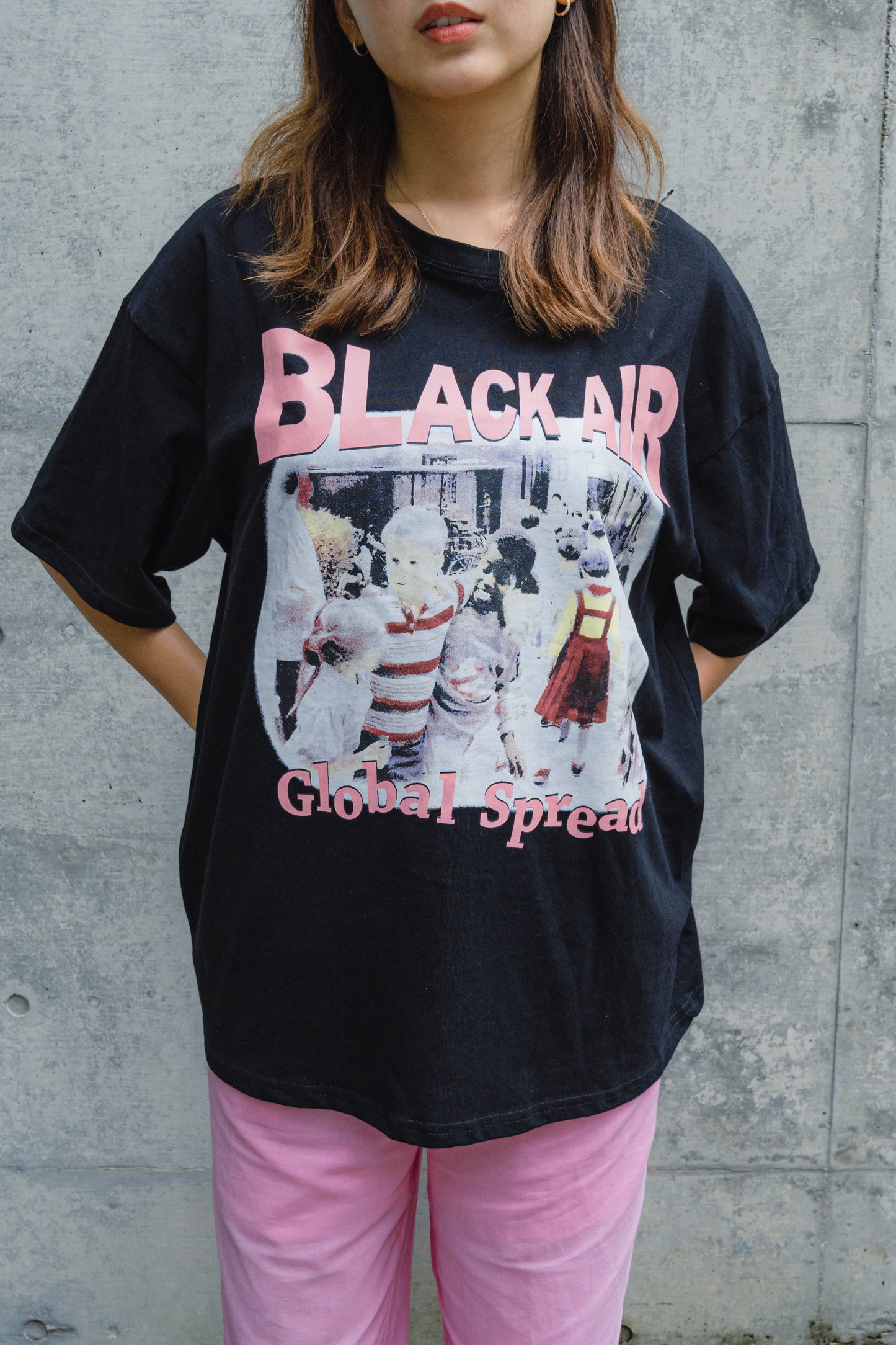 ブラックエアービッグTシャツ DPB11020