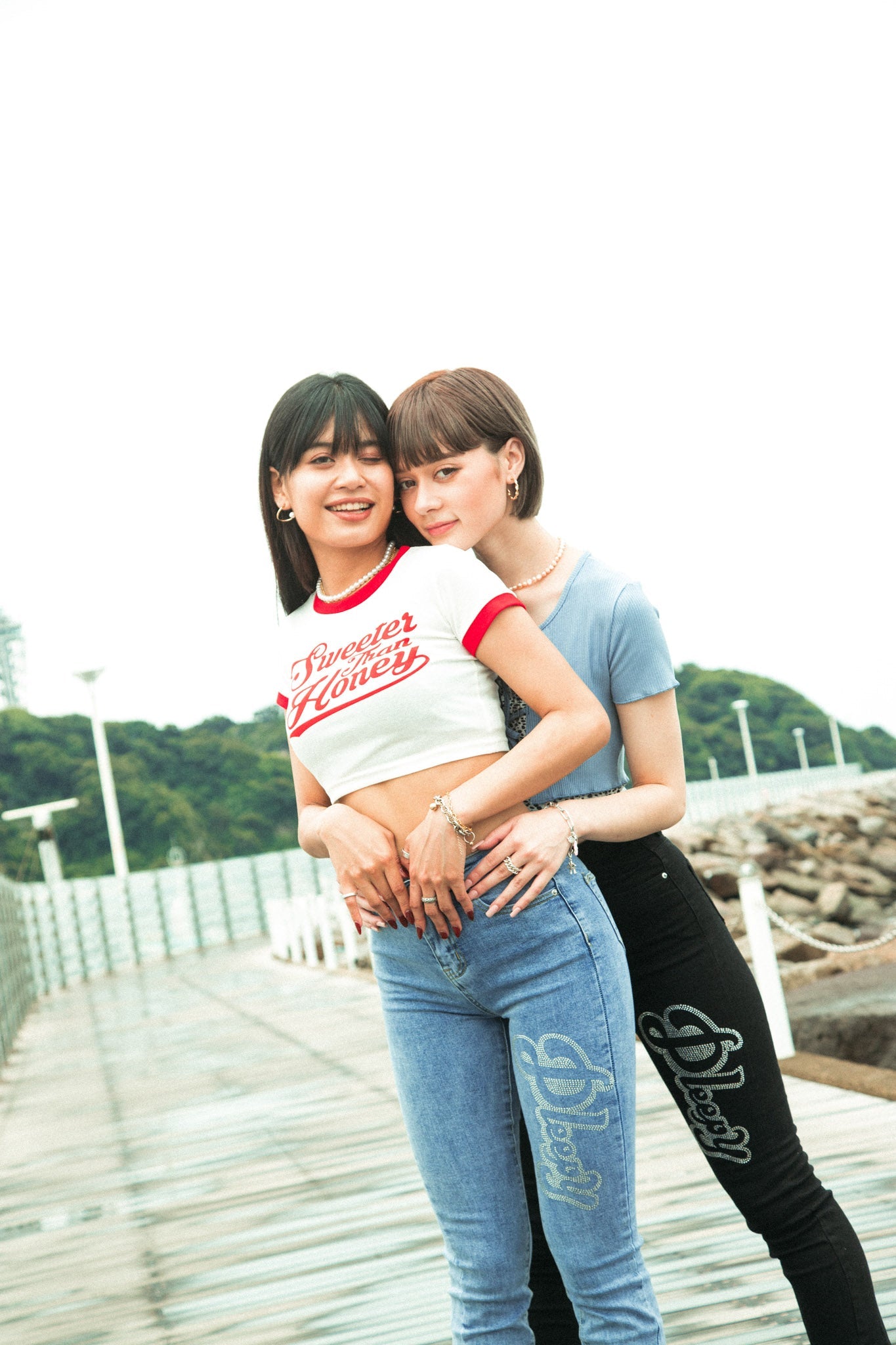 ロゴクロップドリンガーTシャツ DPB71078