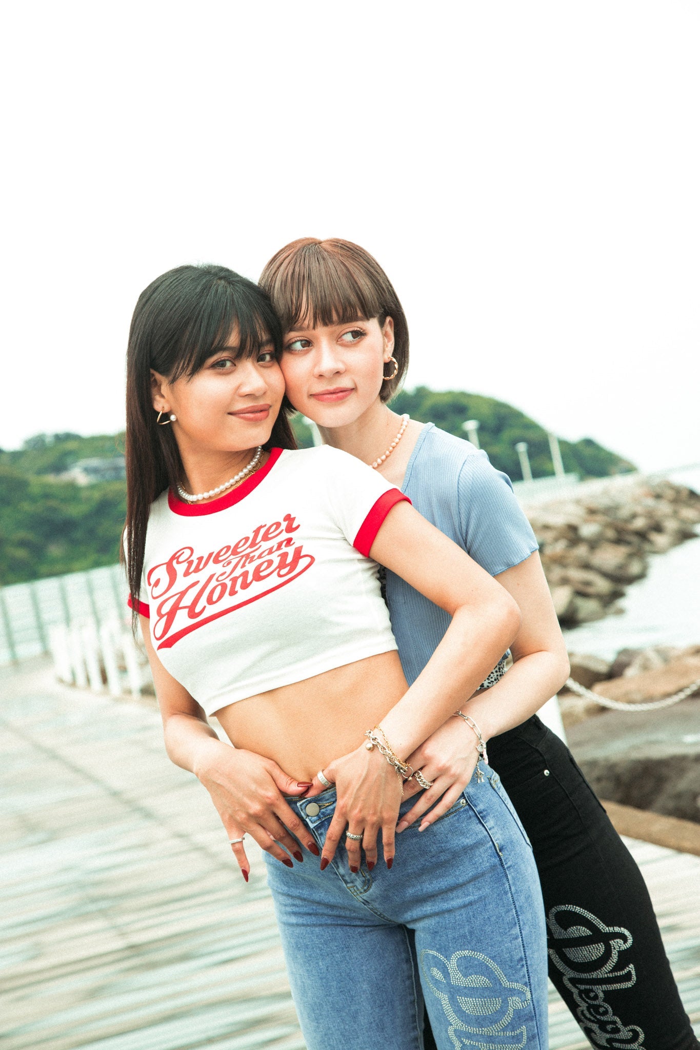 ロゴクロップドリンガーTシャツ DPB71078