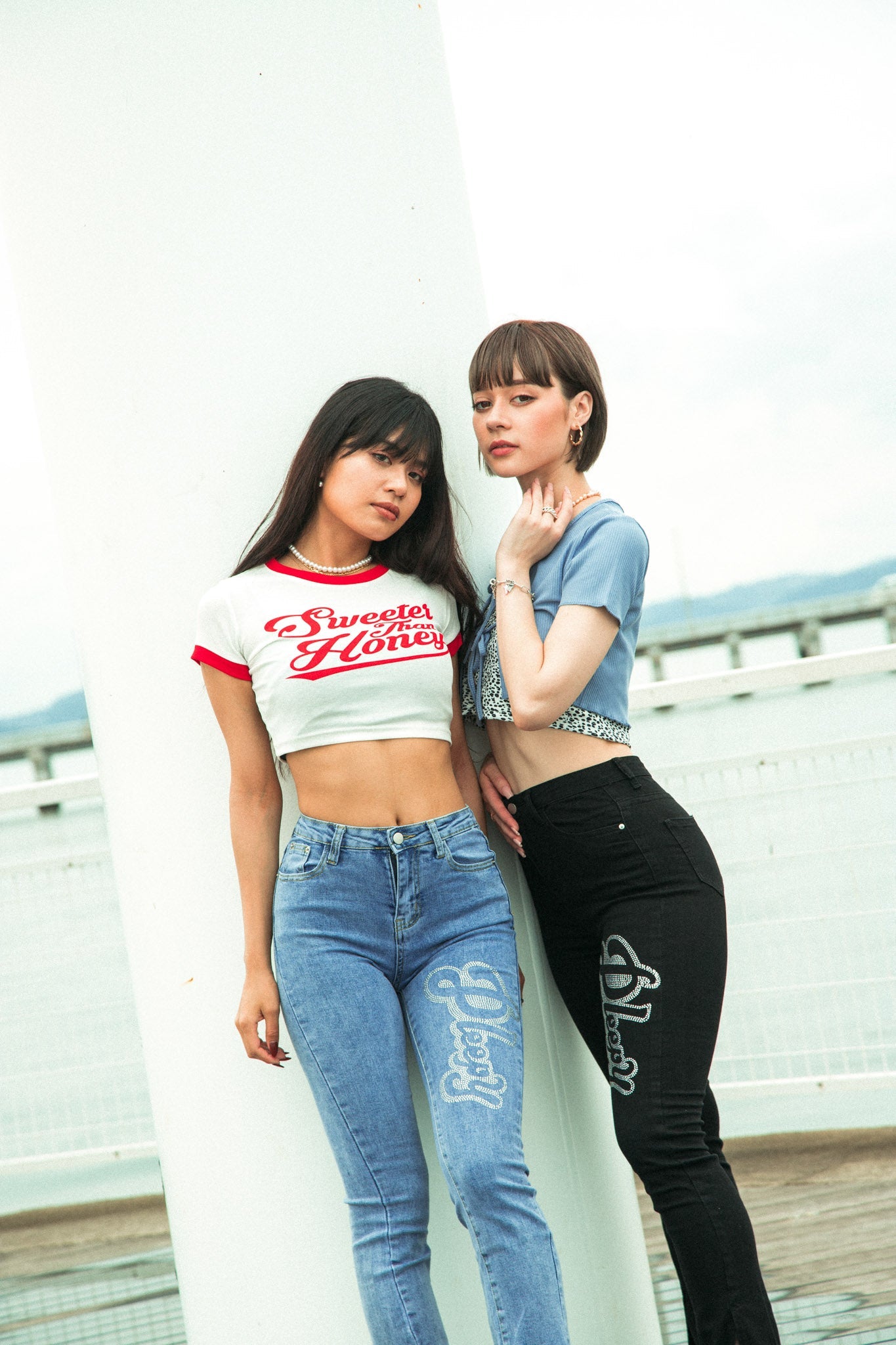 ロゴクロップドリンガーTシャツ DPB71078