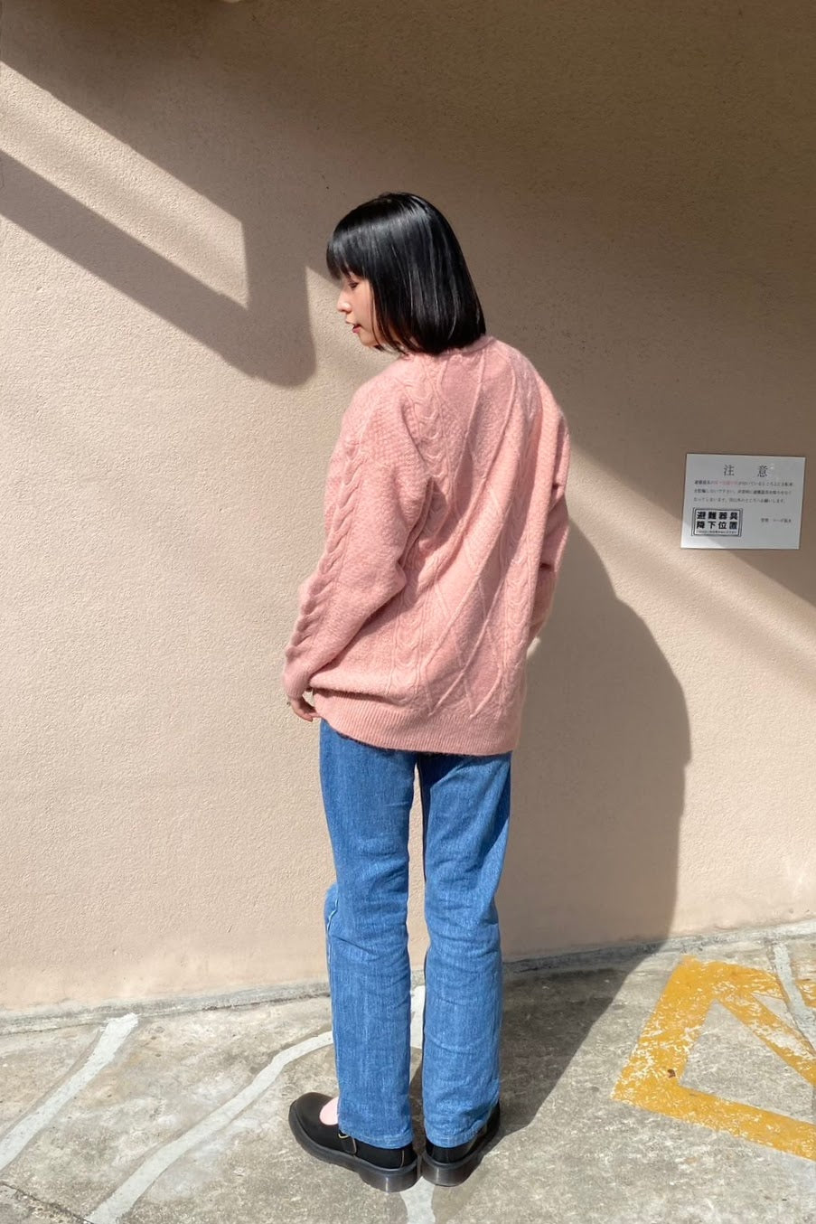 シンプルピンクニット CPA01026