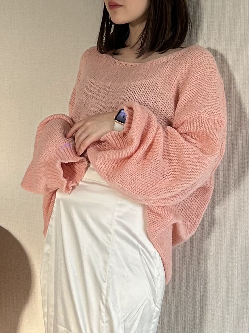 ローゲージピンクニット CPA22046