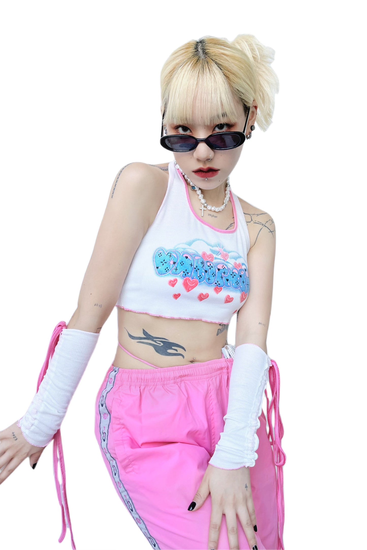 リボンアームウォーマータンクトップ DPA80007