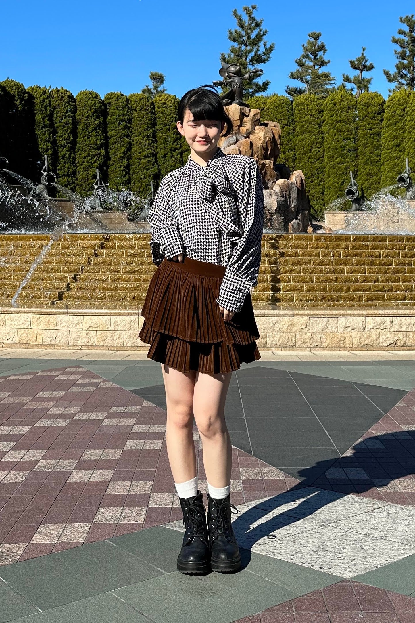 フリルベロアスカート DPA43144