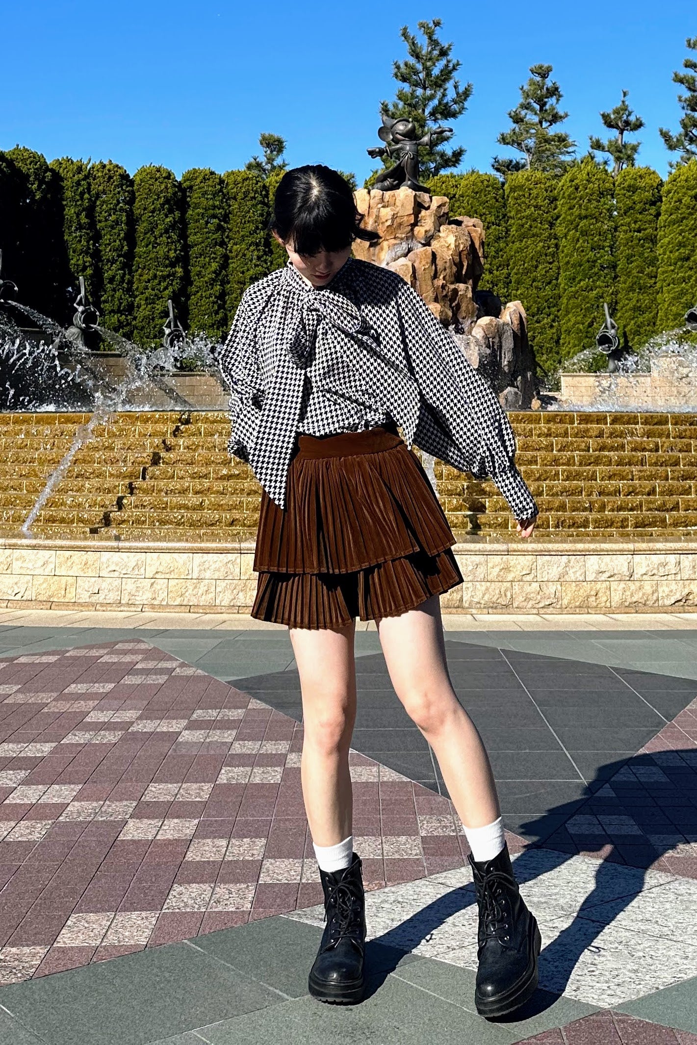 フリルベロアスカート DPA43144