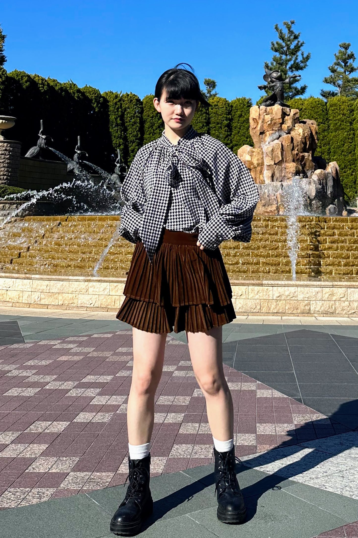 フリルベロアスカート DPA43144