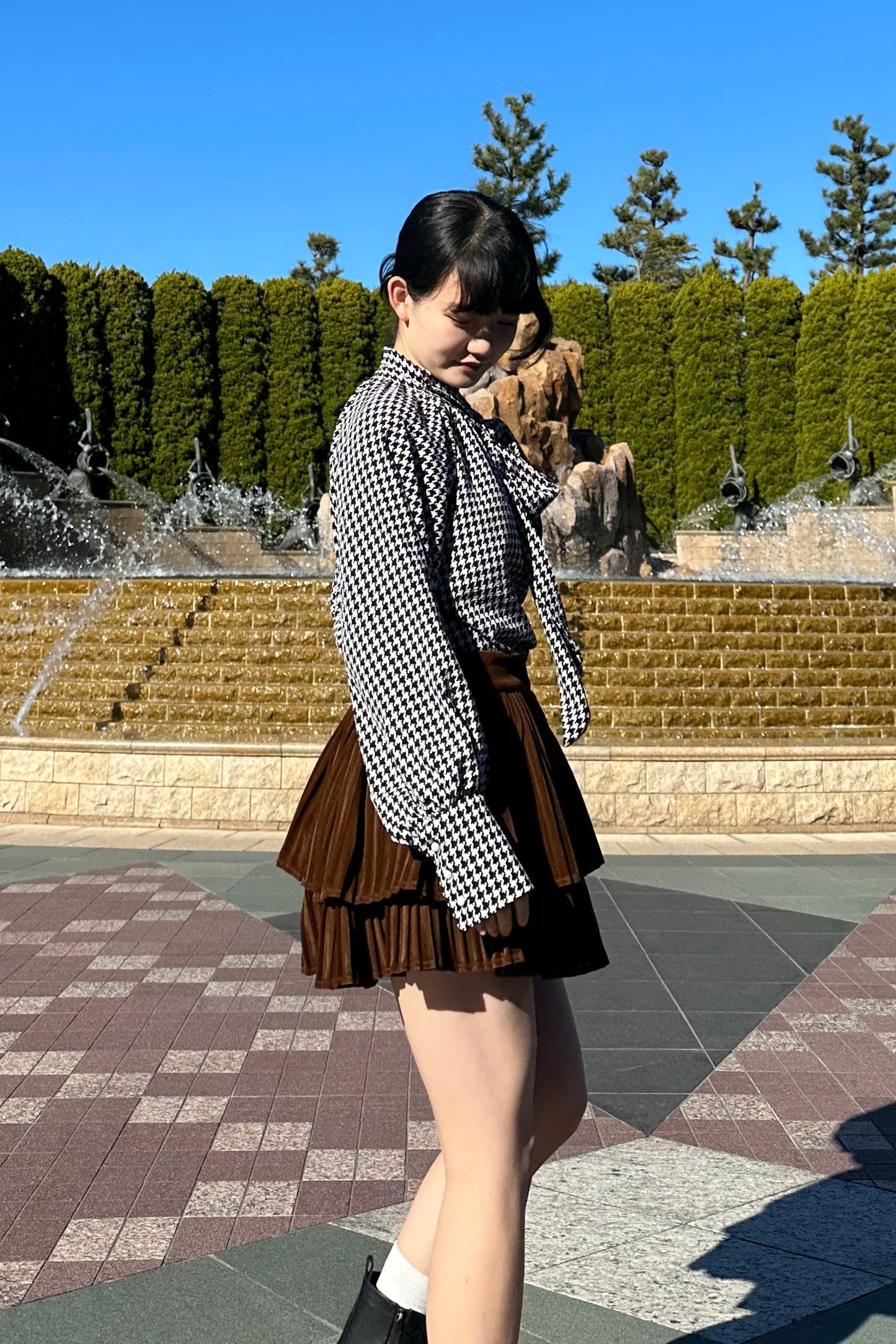 フリルベロアスカート DPA43144