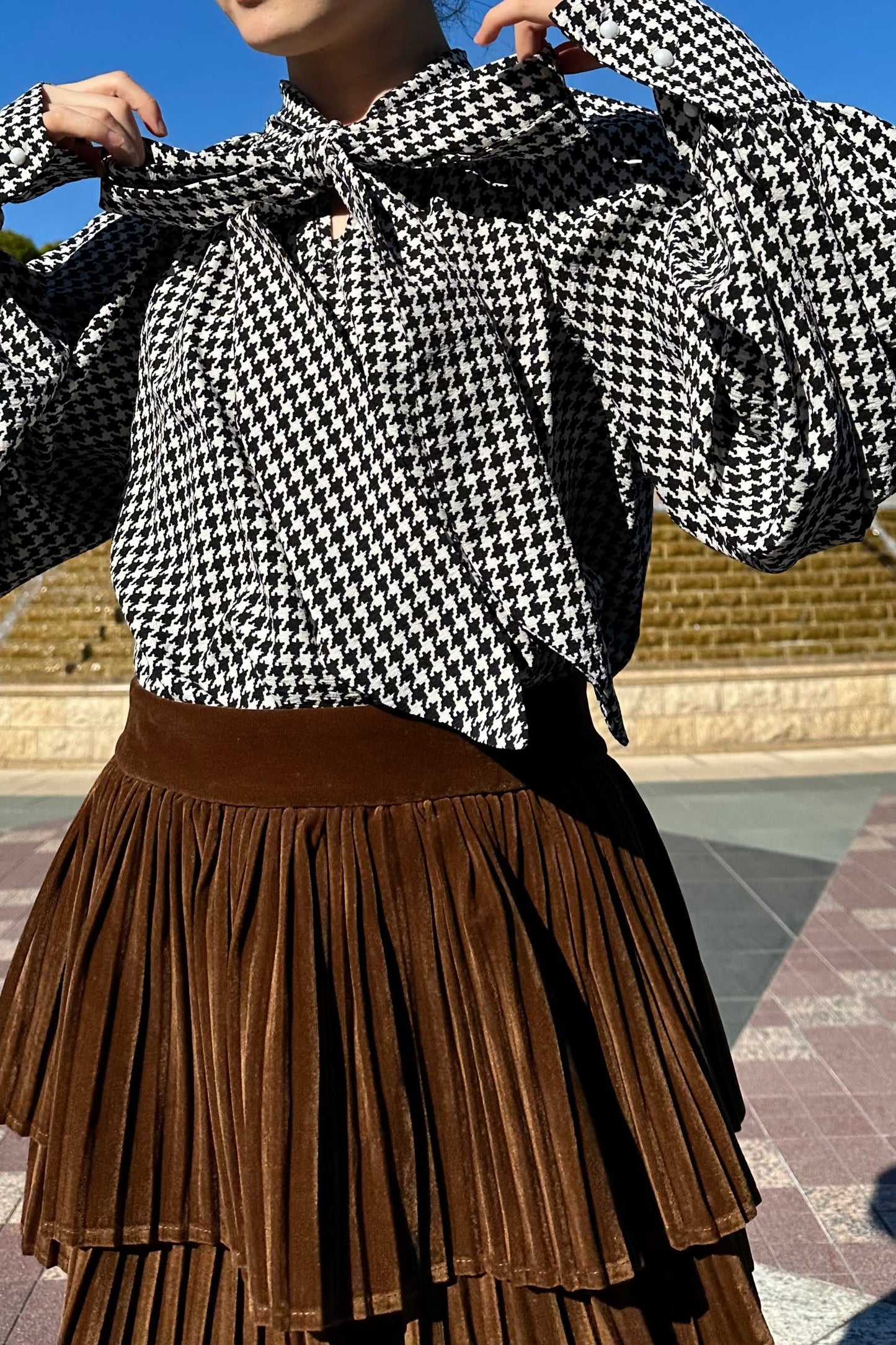 フリルベロアスカート DPA43144