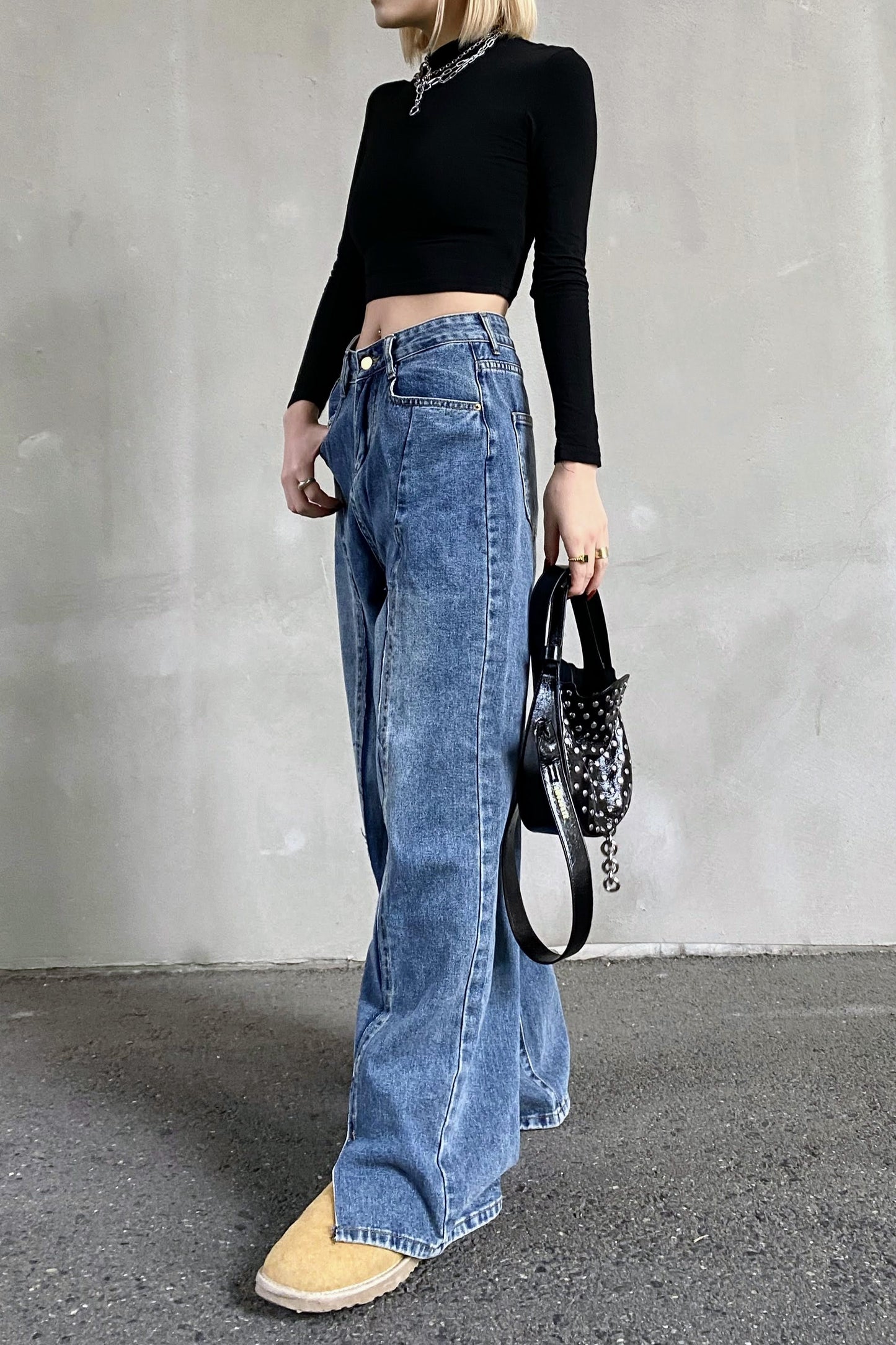 センターラインワイドデニムパンツ DPB26033