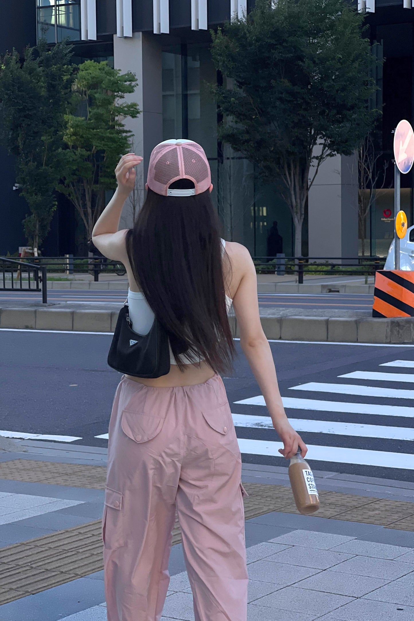 ピンクポケットワイドパンツ DPA90010