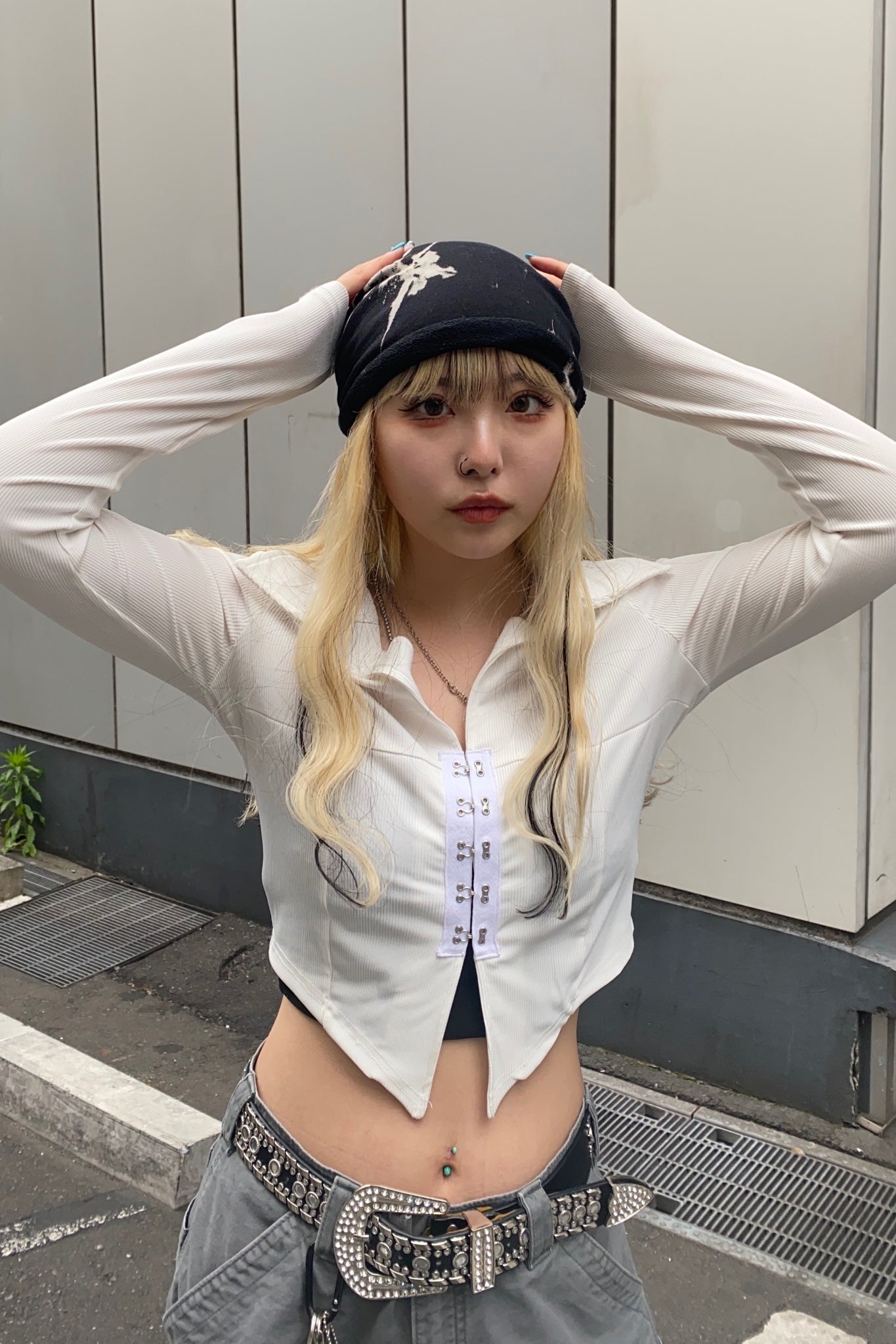 タイダイプリントロールアップハット DPA48002