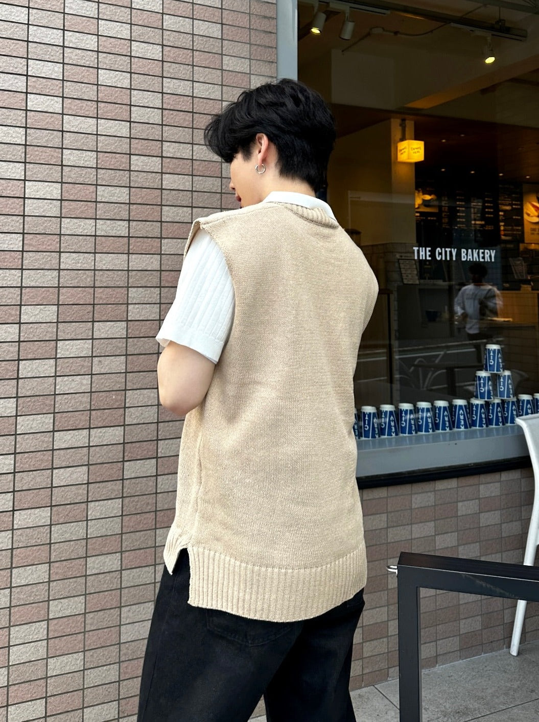 ベージュベスト SPA05025