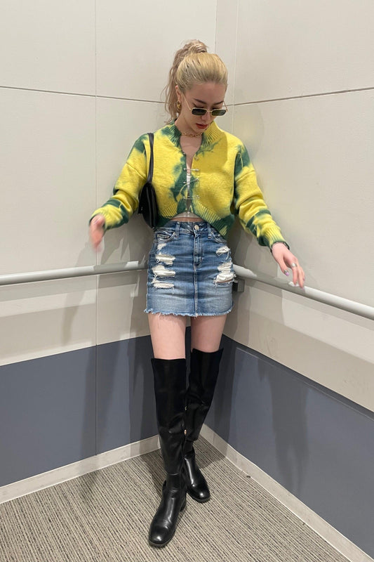 イエロータイダイカーディガン DPA18004