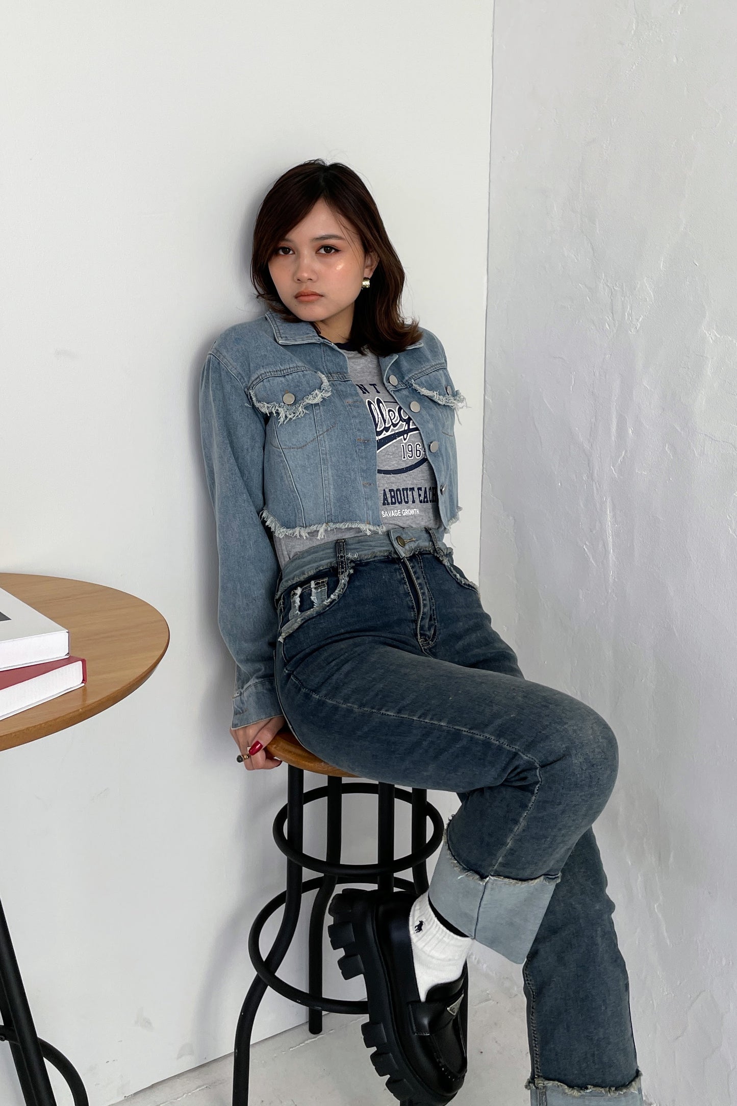 クロップドデニムジャケット DPB25044