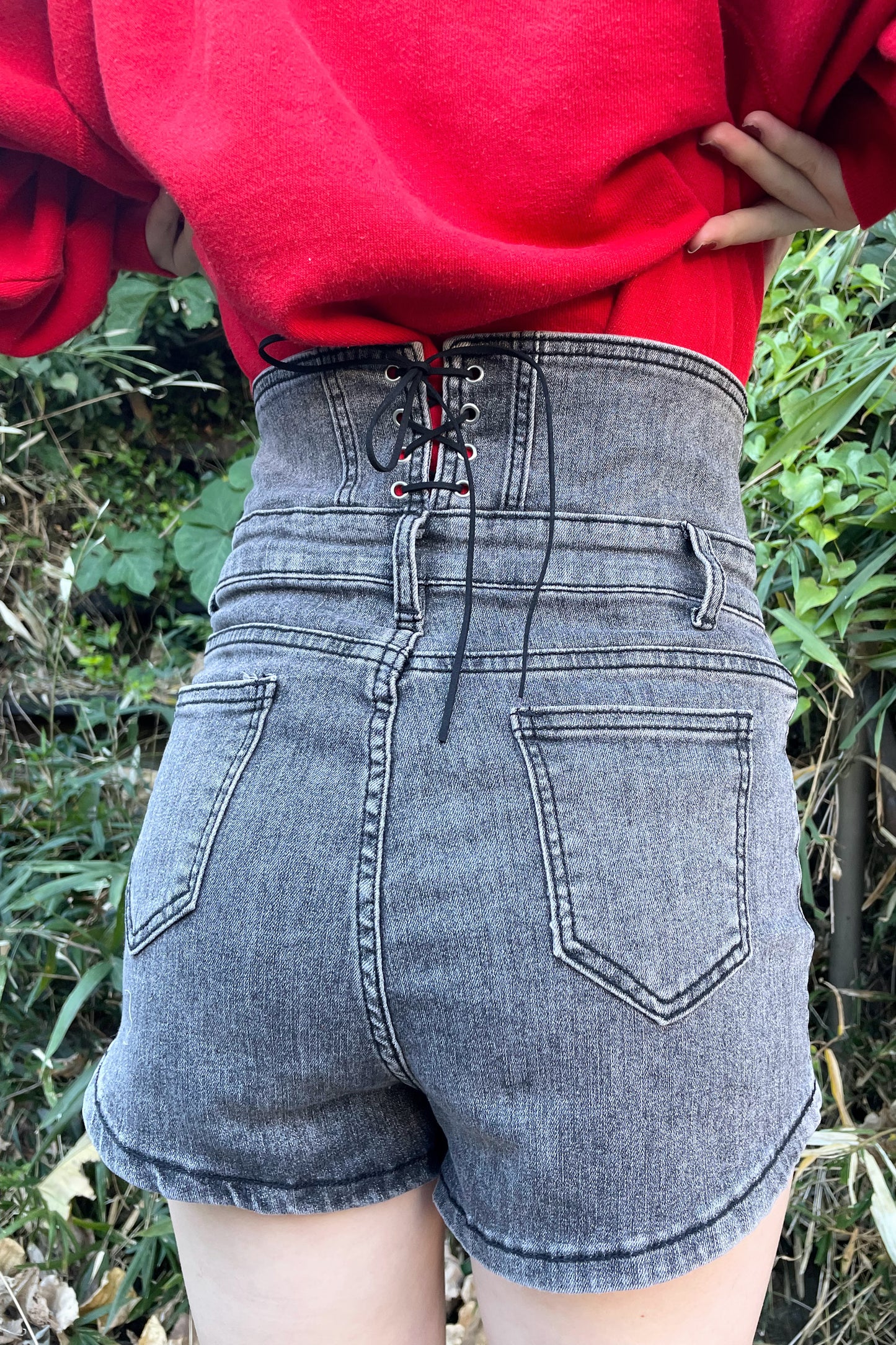 ハイウエストショートデニムパンツ DPA43130