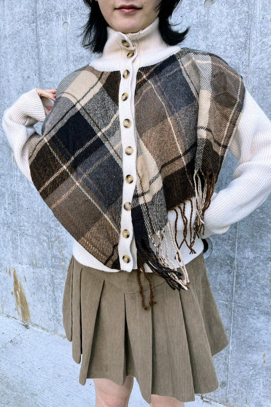 スタンドカラーポンチョ DPA43128